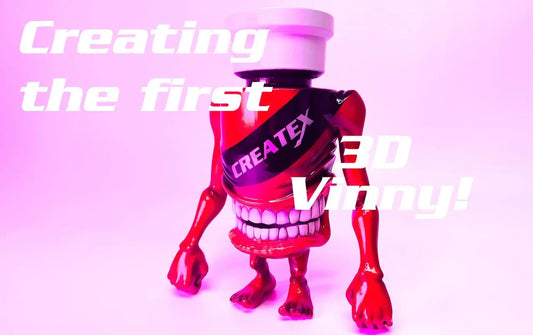 Creation-of-3D-Vinny-Createx-Colors-mascot SprayGunner