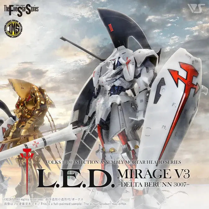 IMS 1/100 L.E.D. MIRAGE V3 =Delta Berunn 3007= Model Kit - SprayGunner