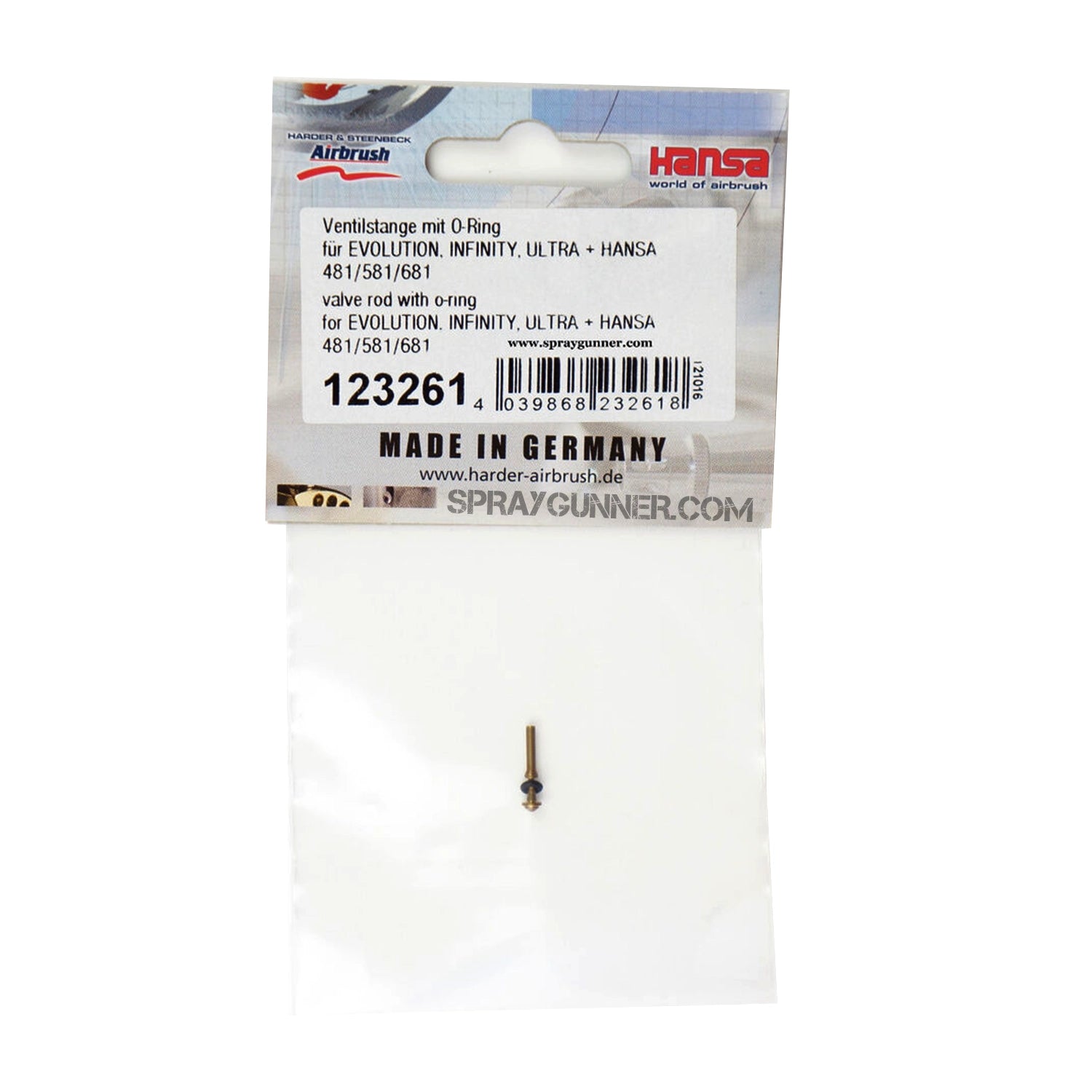 Valve Rod for Infinity, Evolution, ULTRA & HANSA airbrush - SprayGunner