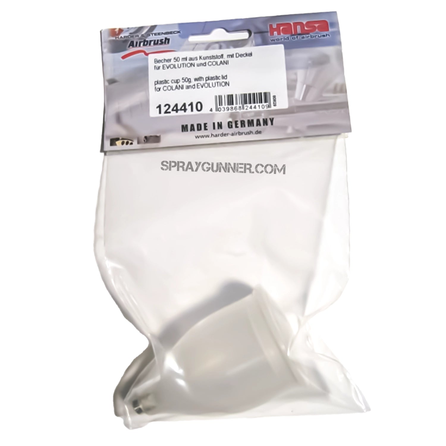Plastic cup 50ml for Harder & Steenbeck - SprayGunner