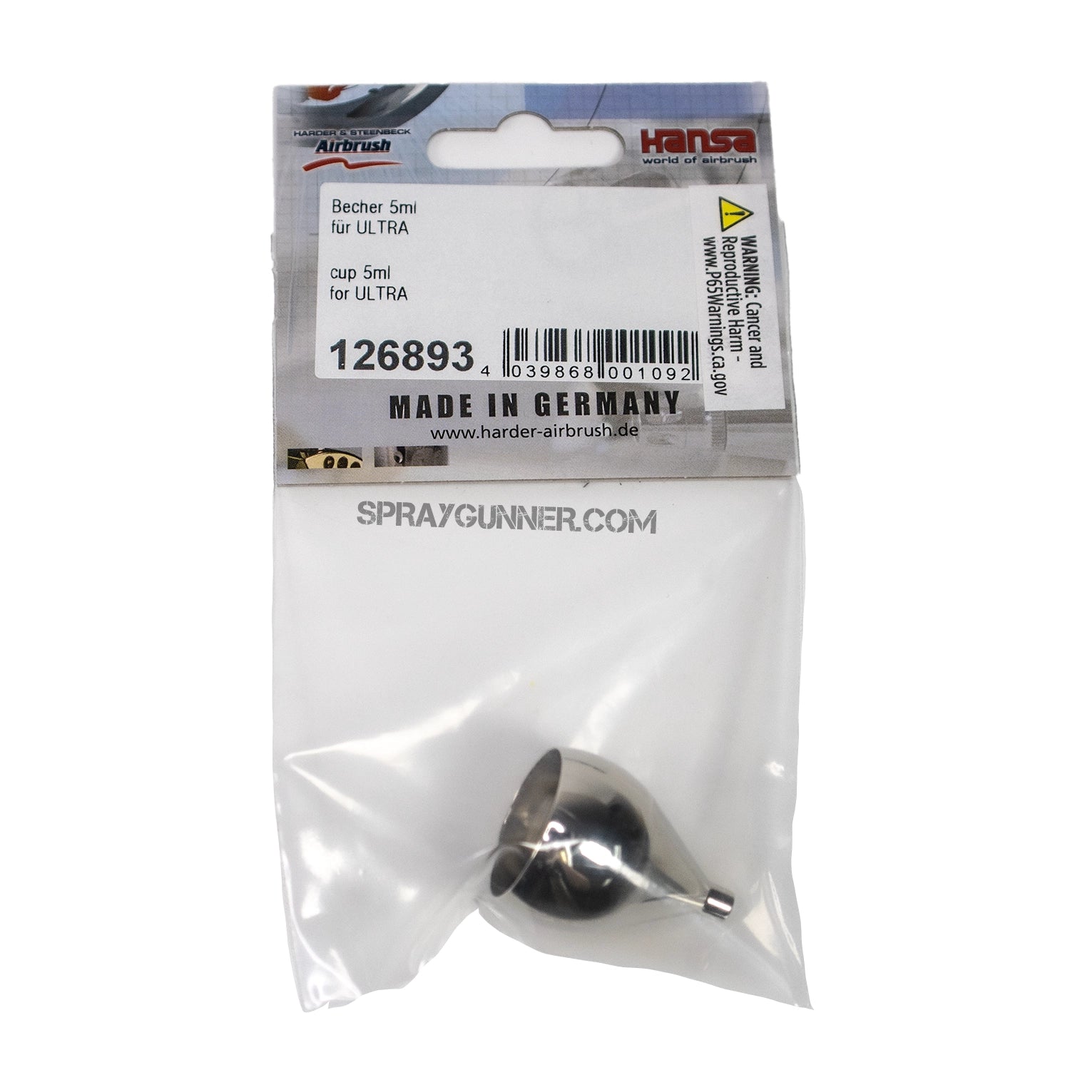 5ml Cup for Harder & Steenbeck ULTRA Airbrushes - SprayGunner