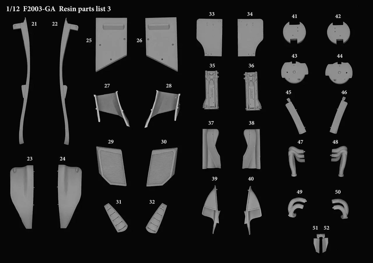 MODEL FACTORY HIRO: 1/12scale Proportion Kit : F2003-GA - SprayGunner