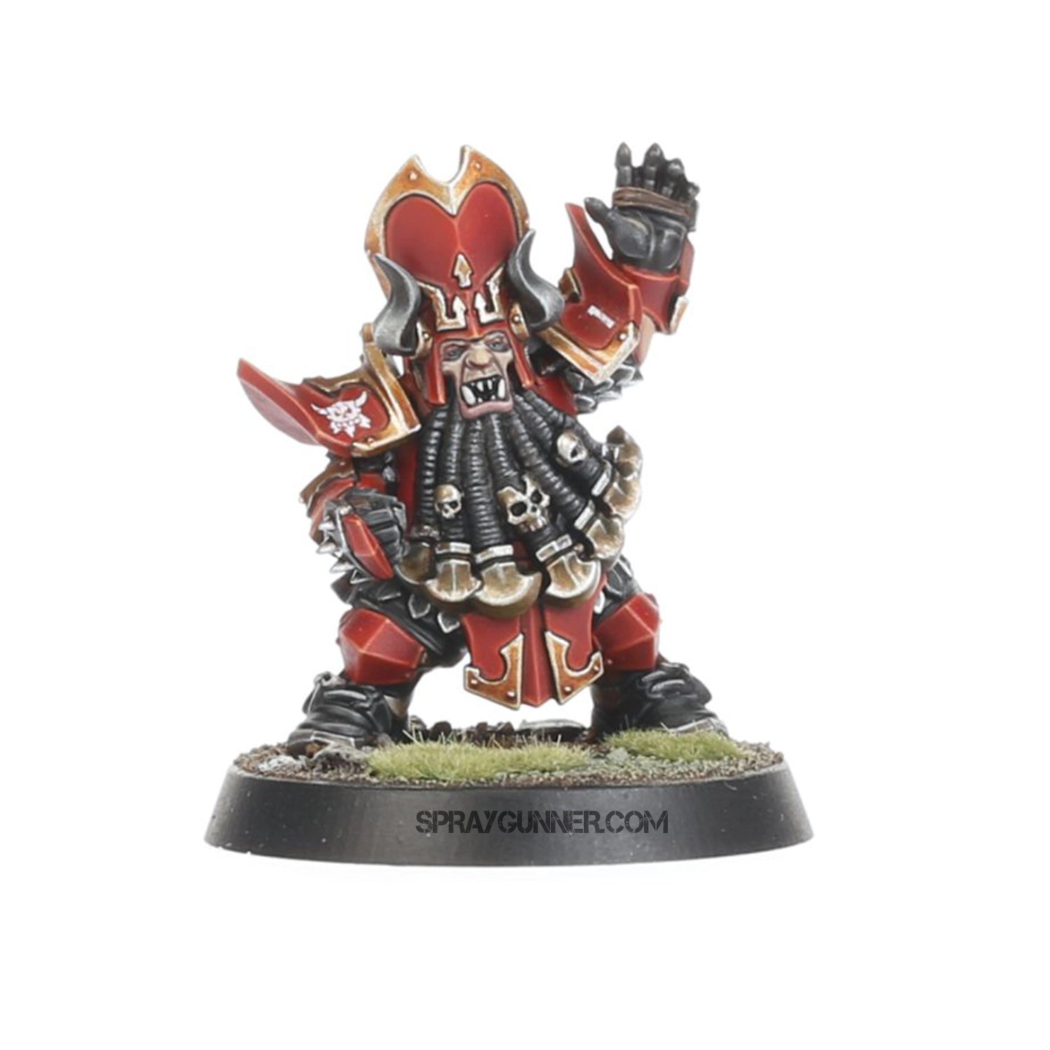Games Workshop Citadel: Chaos Dwarf Blood Bowl Team: The Zharr-Naggrund Ziggurats - SprayGunner