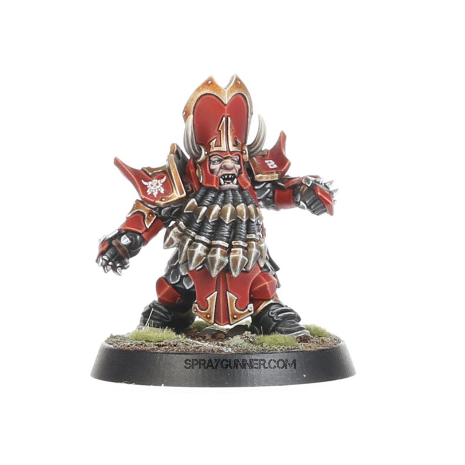 Games Workshop Citadel: Chaos Dwarf Blood Bowl Team: The Zharr-Naggrund Ziggurats - SprayGunner