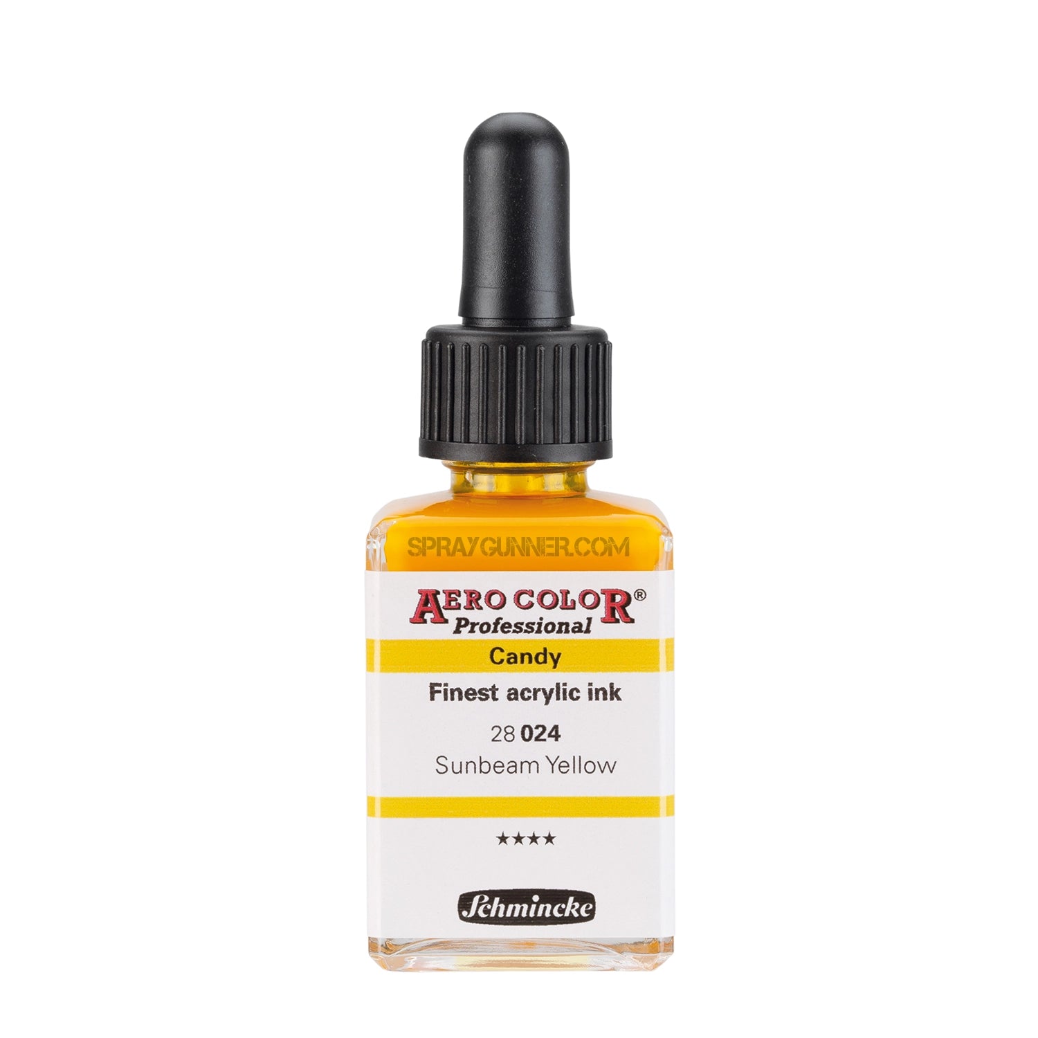 Schmincke AERO COLOR Professional Acrylic Ink Candy Color: Sunbeam Yellow 28 ml - SprayGunner