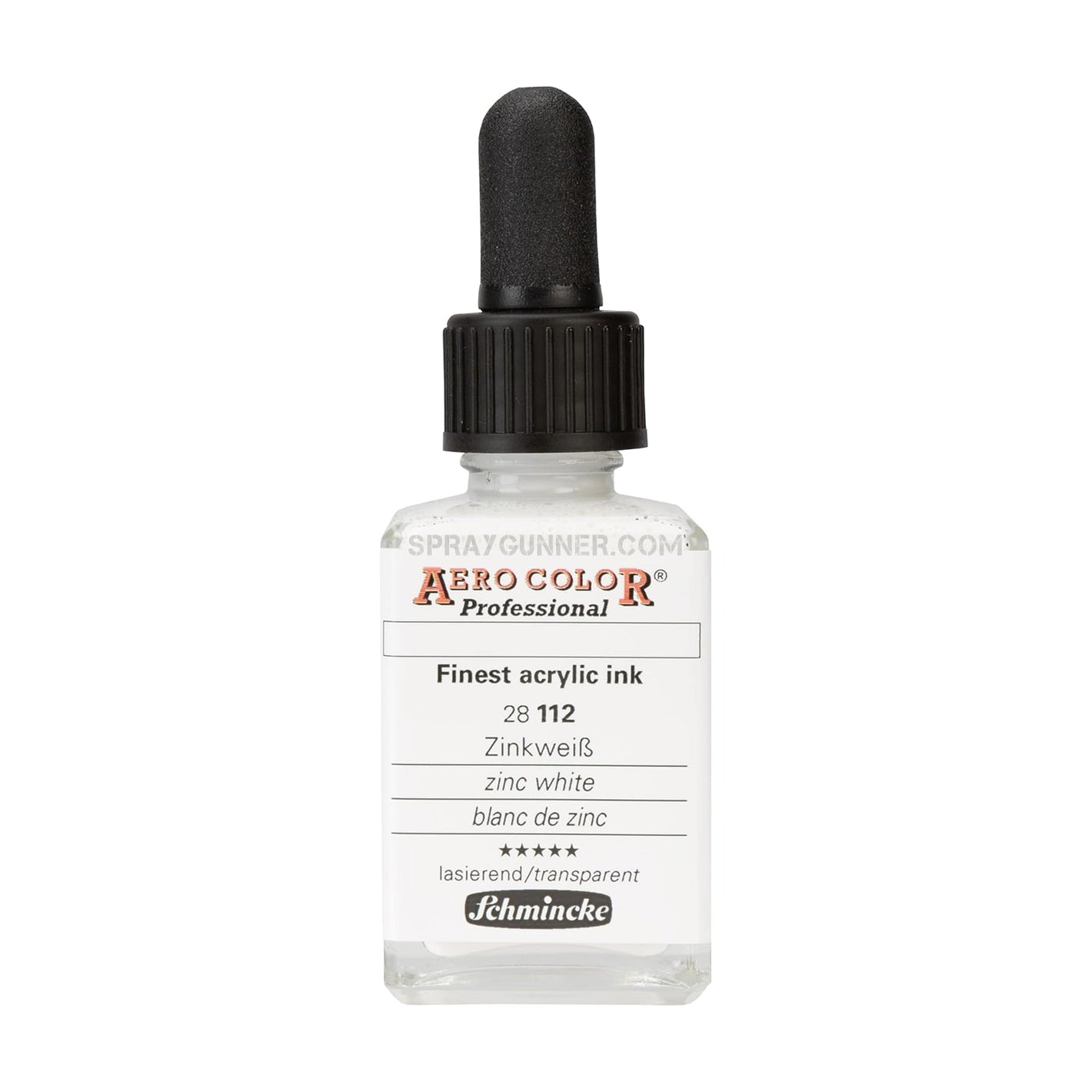 Schmincke AERO COLOR Professional Acrylic Ink Aero Color Zinc White 28 ml - SprayGunner