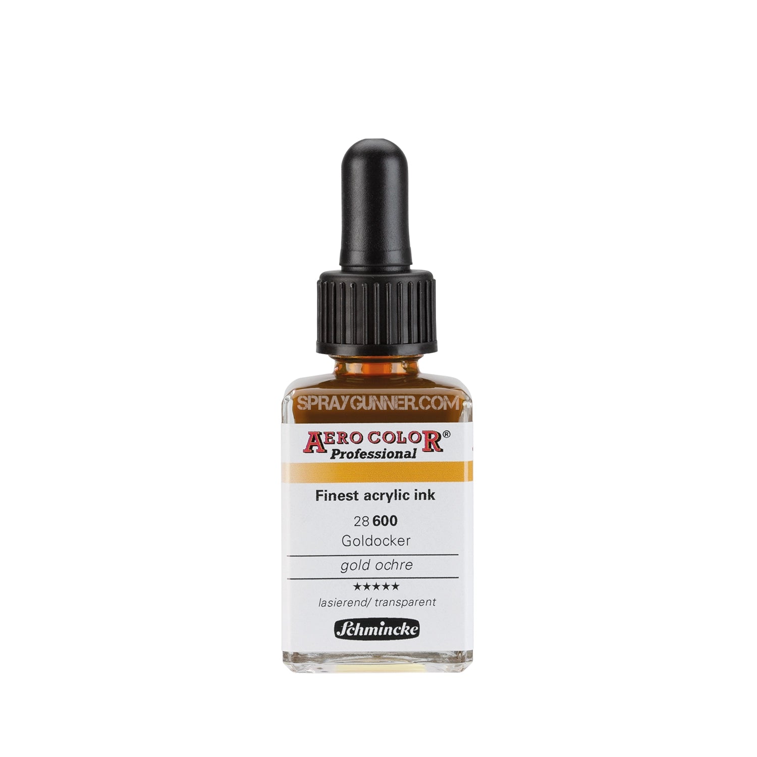 Schmincke AERO COLOR Professional Acrylic Ink: Gold Ochre 28 ml - SprayGunner