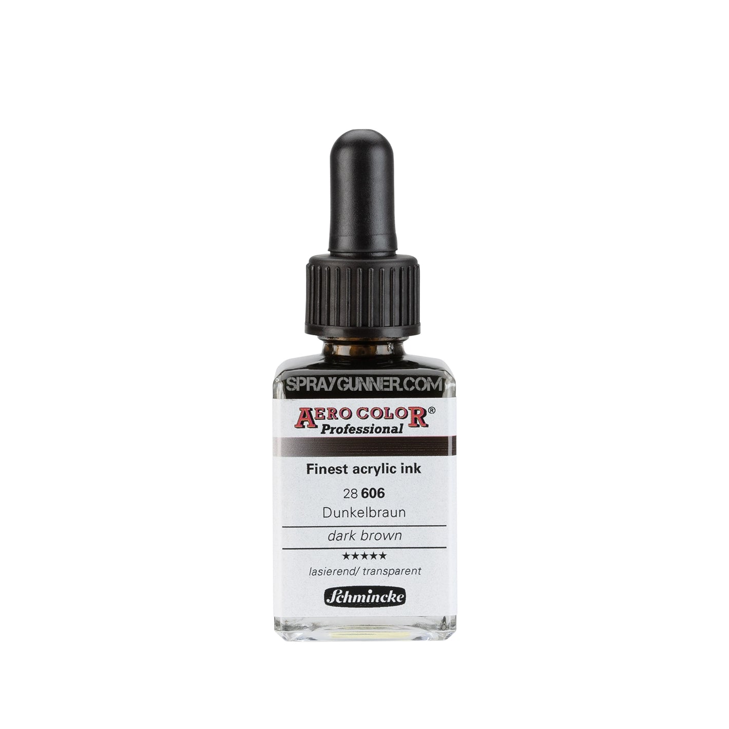 Schmincke AERO COLOR Professional Acrylic Ink: Dark Brown 28 ml - SprayGunner