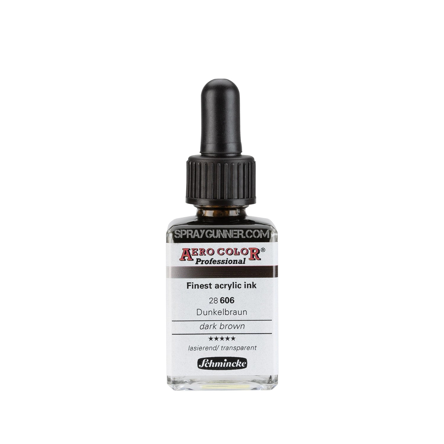 Schmincke AERO COLOR Professional Acrylic Ink: Dark Brown 28 ml - SprayGunner