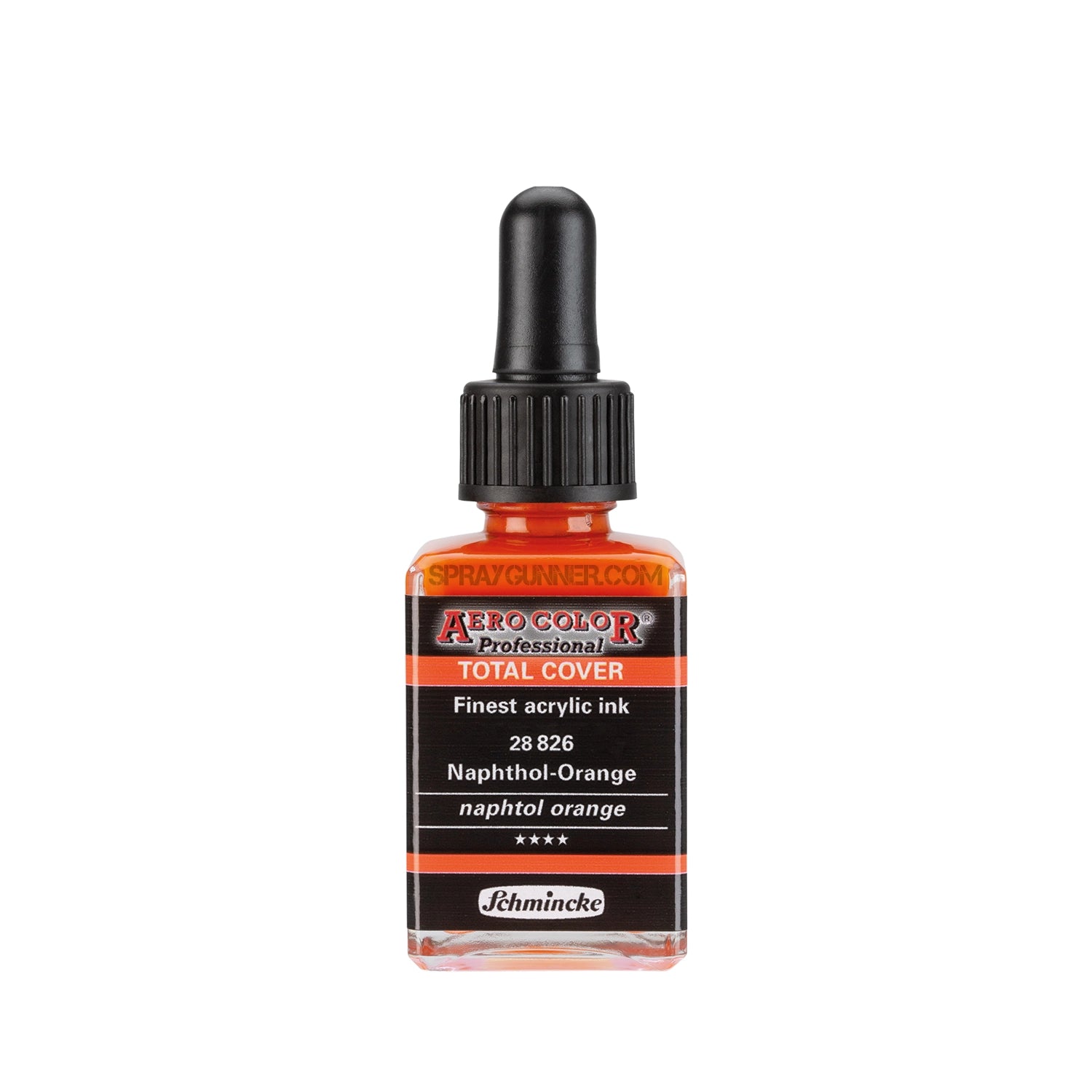 Schmincke AERO COLOR Professional Acrylic Ink Total Cover: Naphtol Orange 28 ml - SprayGunner