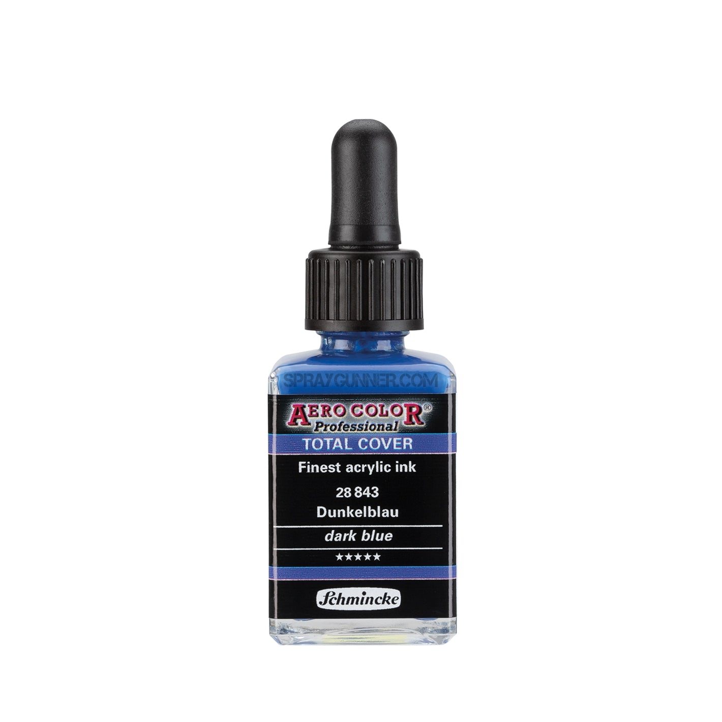 Schmincke AERO COLOR Professional Acrylic Ink Total Cover: Dark Blue 28 ml - SprayGunner
