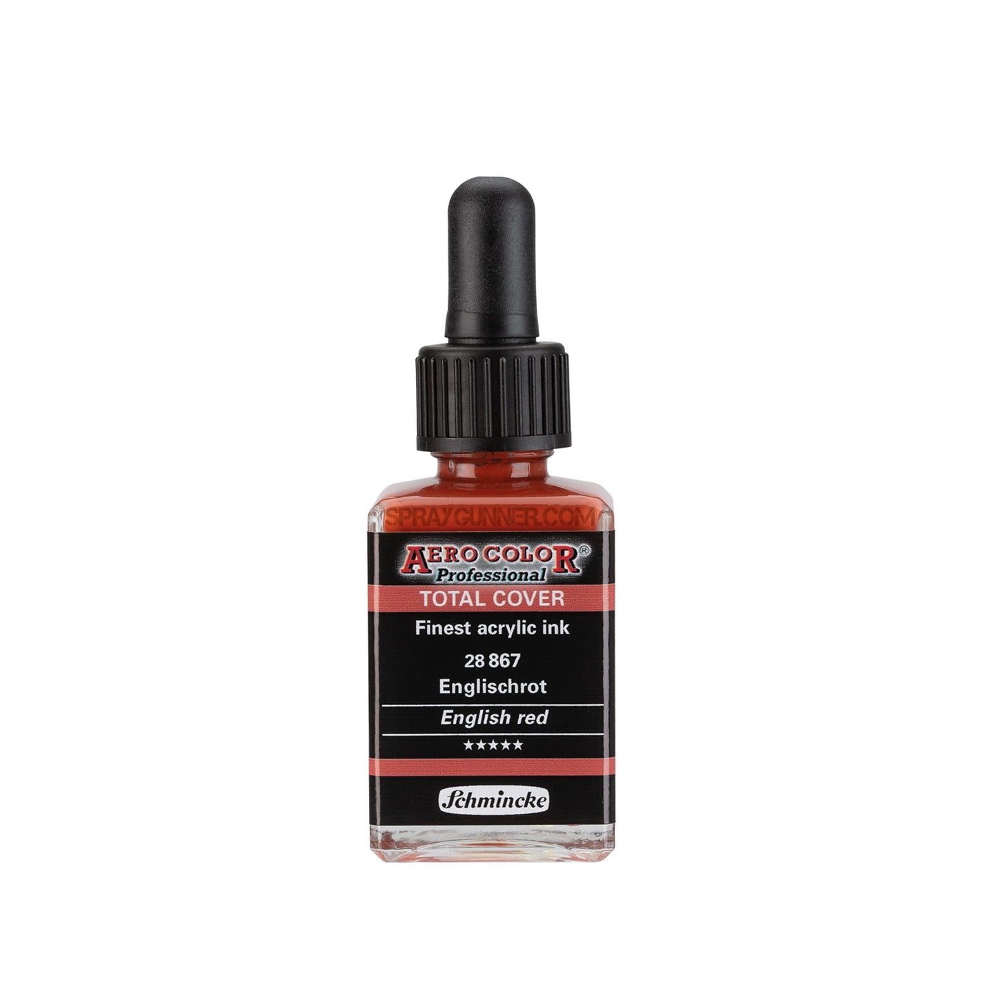 Schmincke AERO COLOR Professional Acrylic Ink Total Cover: English Red 28 ml - SprayGunner