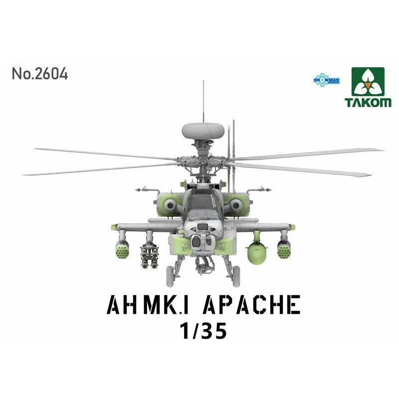 1/35 AH Mk.1 Apache Attack Helicopter Model Kit - SprayGunner