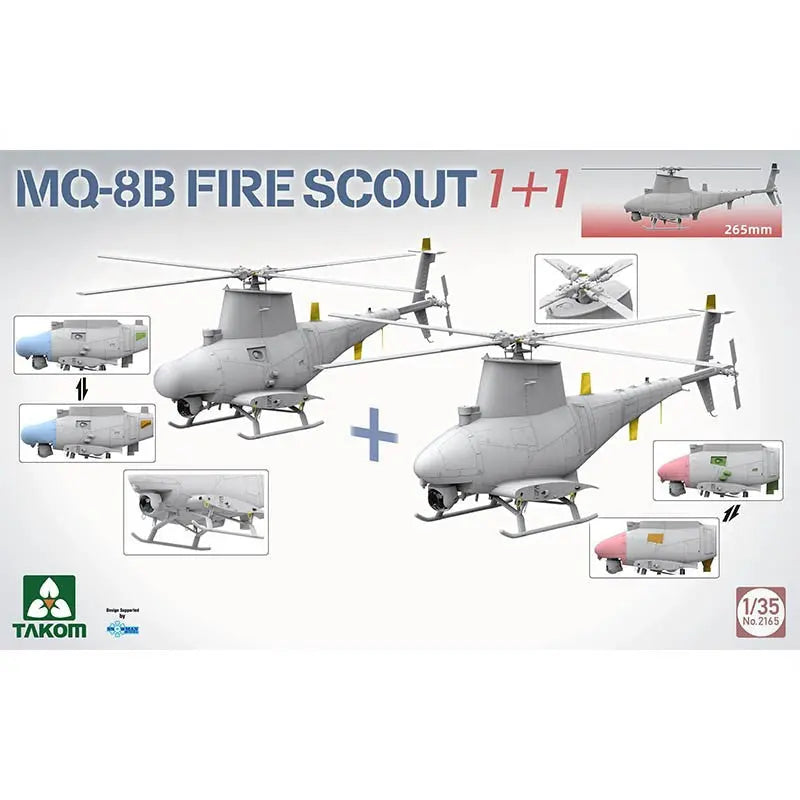 1/35 MQ-8B Fire scout 1+1 Model Kit - SprayGunner