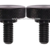 The Last Gun Rack - 1/4 Inch Locking Knobs 2 Pack - Black