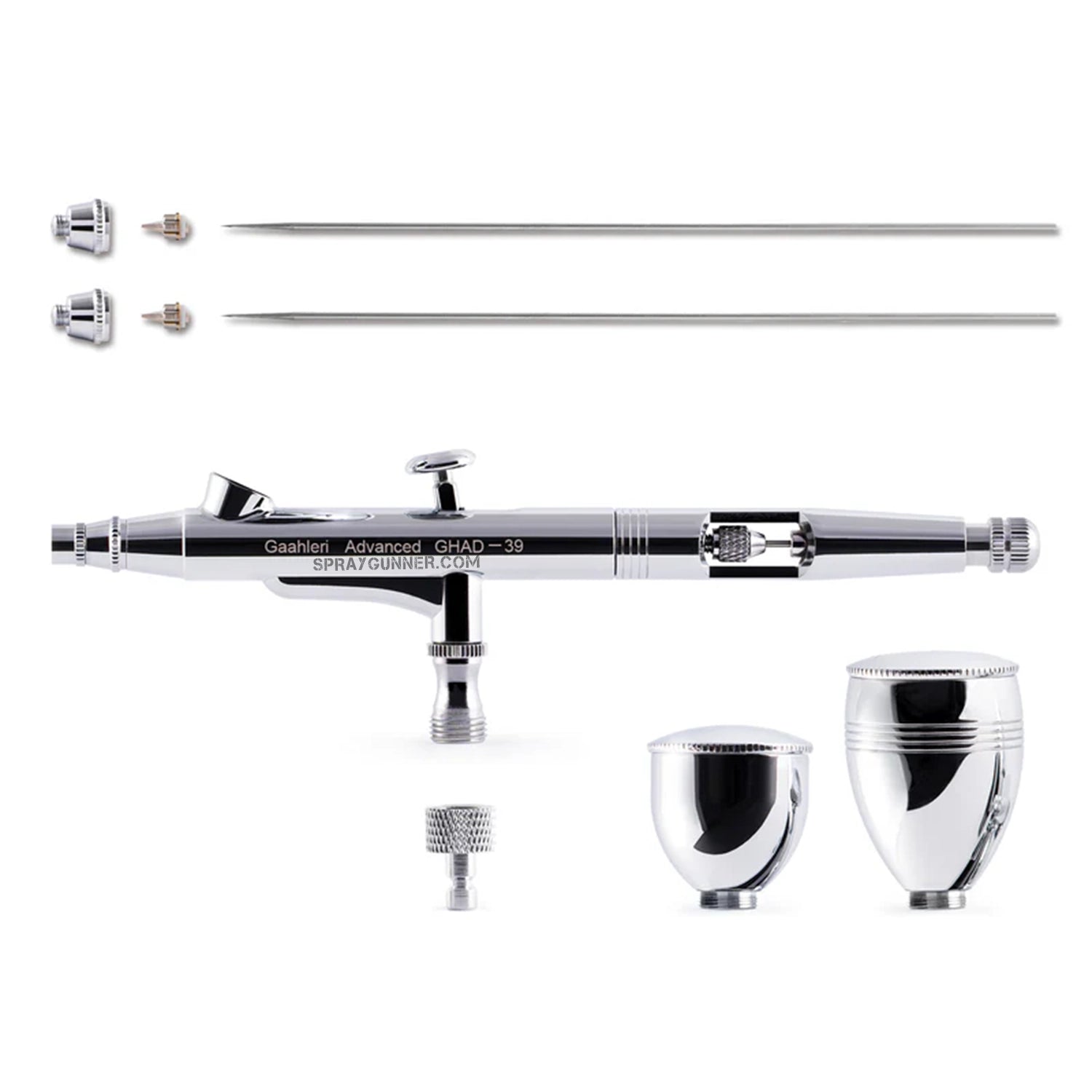For complex airbrushing jobs, the GAAHLERI GHAD 39 Advanced Series Airbrush offers flawless airflow, ergonomic design, and accurate control.