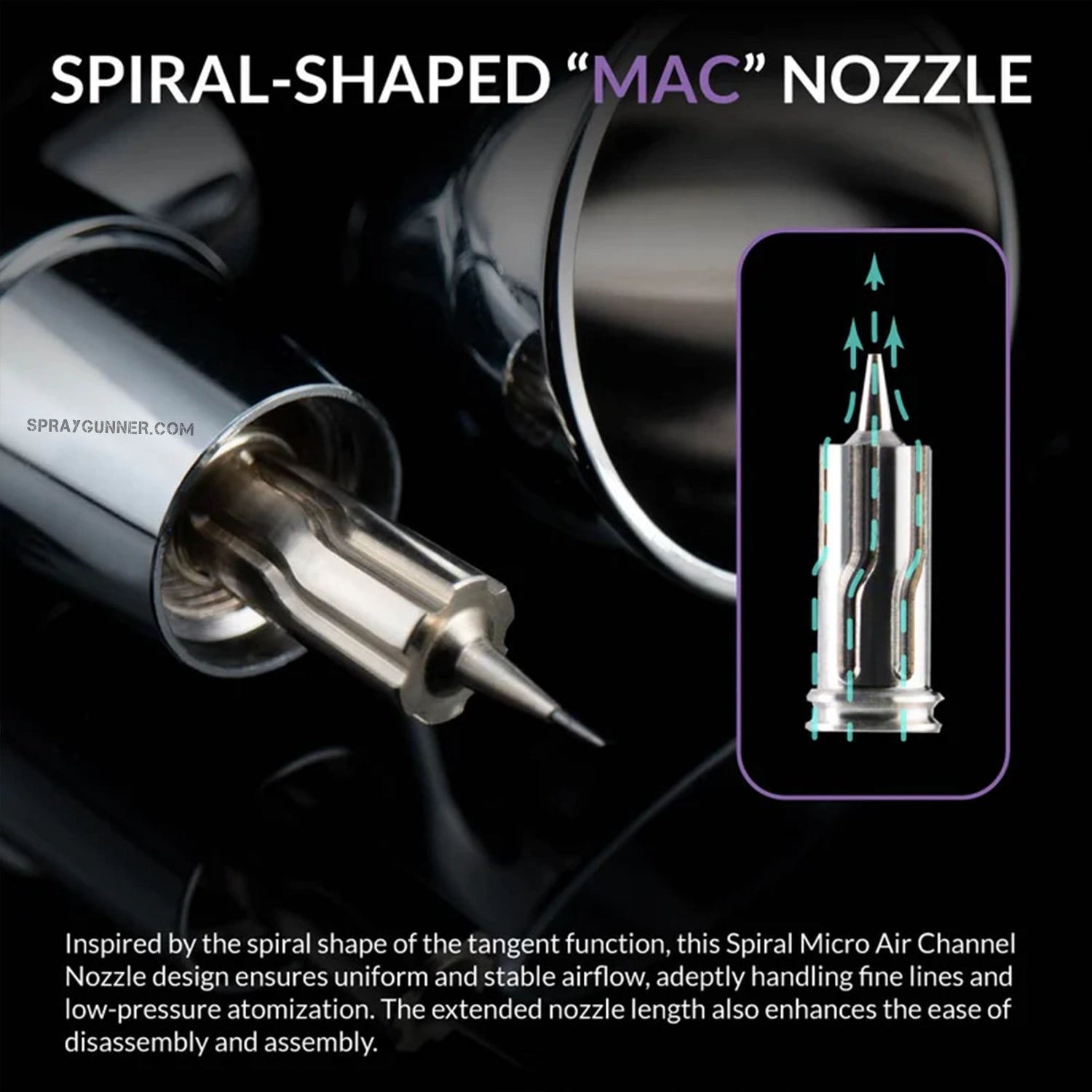 GAAHLERI Premium Series GHPM-Mobius 0.3mm Airbrush - SprayGunner
