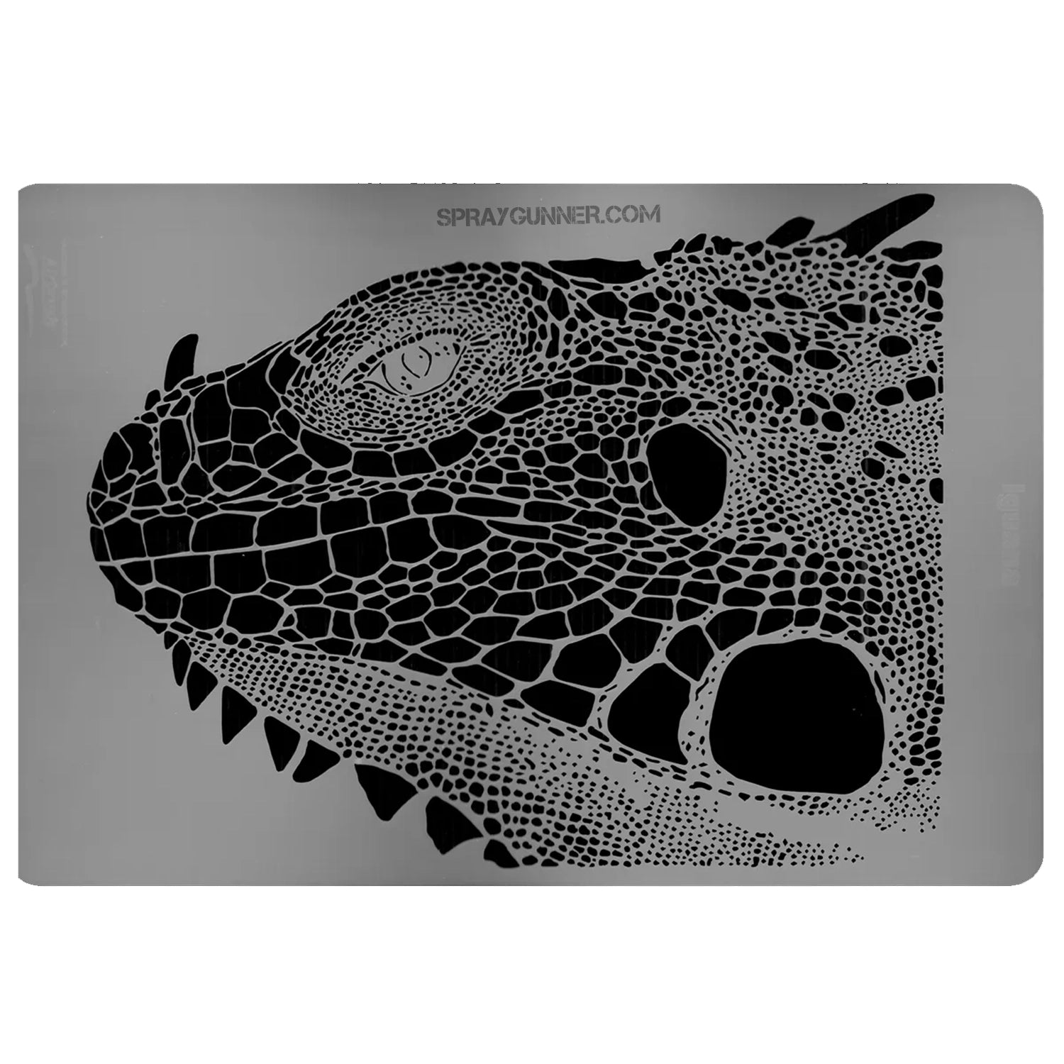 Harder and Steenbeck Airbrushing stencil "Iguana Wildlife" - SprayGunner