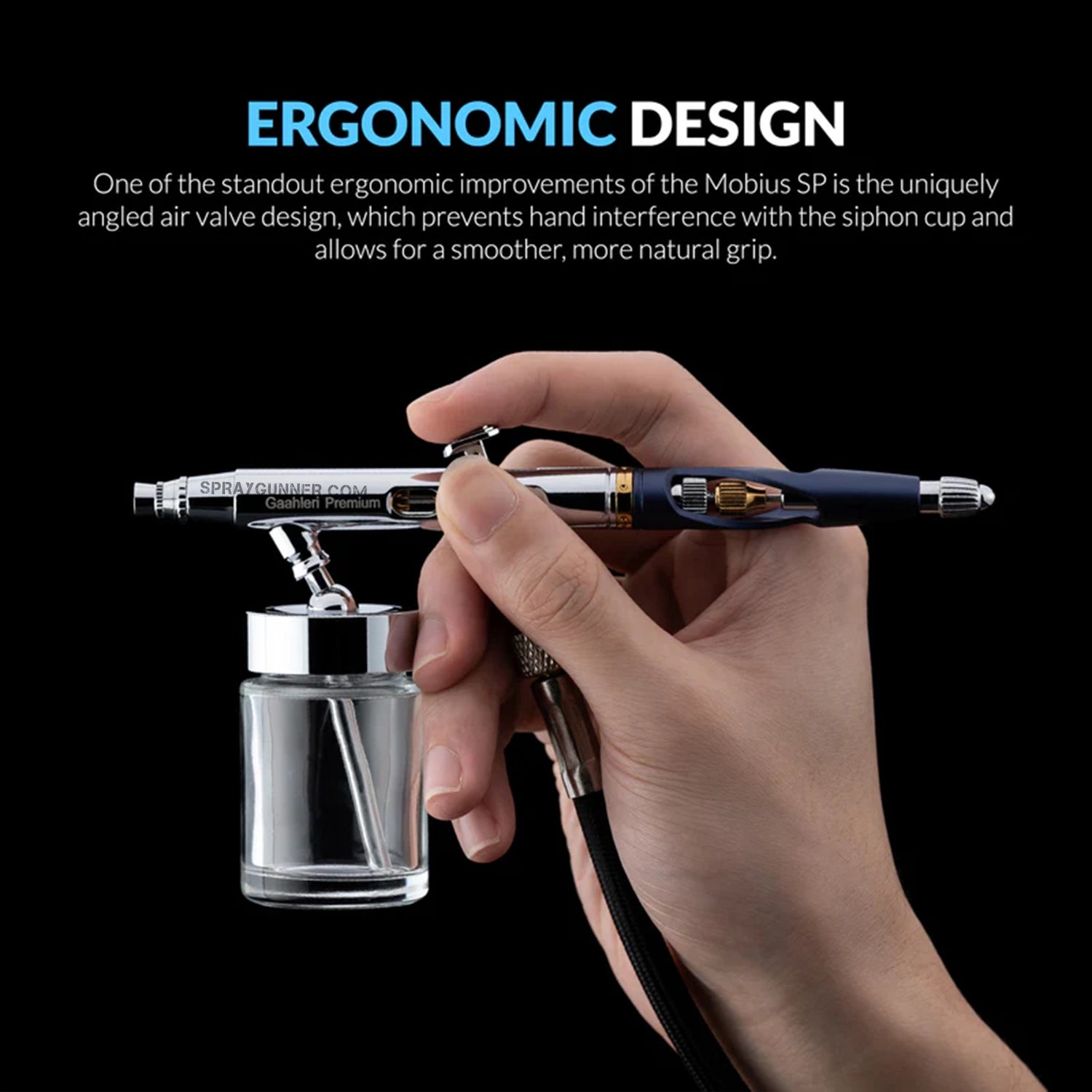 GAAHLERI Premium Series GHPM-Mobius SP 0.3 & 0.5 mm Airbrush - SprayGunner