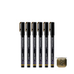 GAAHLERI Metallic Series Markers X6 Dark Gold - SprayGunner