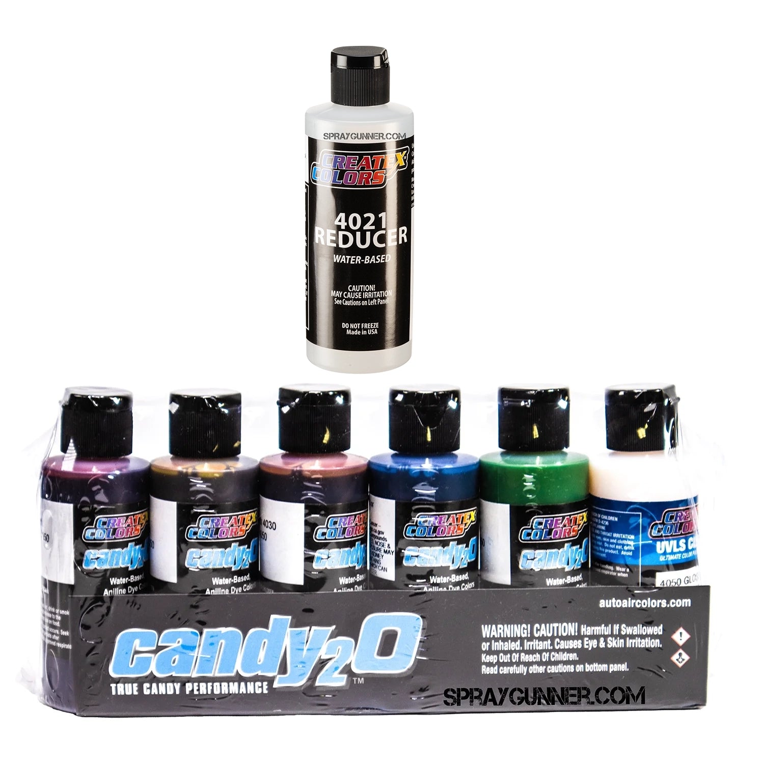 Createx Colors candy2o Primary Set - SprayGunner