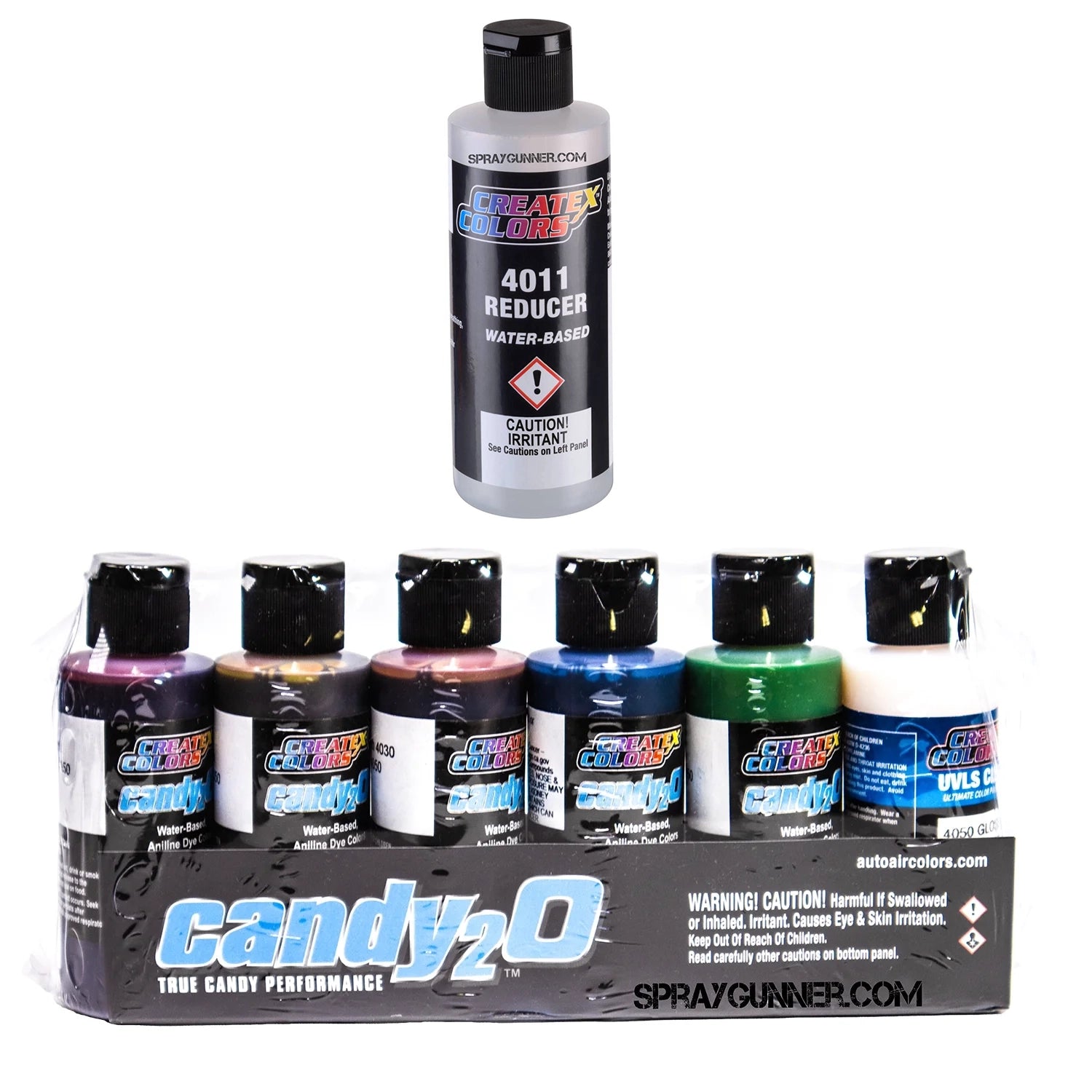 Createx Colors candy2o Primary Set - SprayGunner
