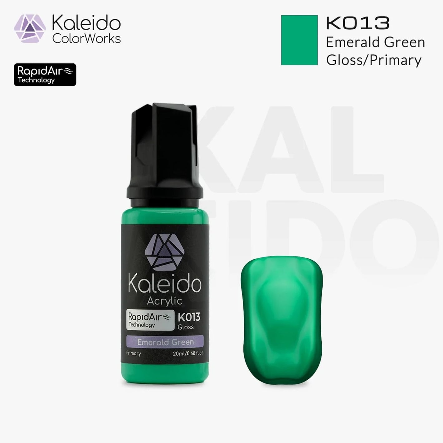 GAAHLERI Kaleido ColorWorks Water-Based Paint K013 Emerald Green 20ml