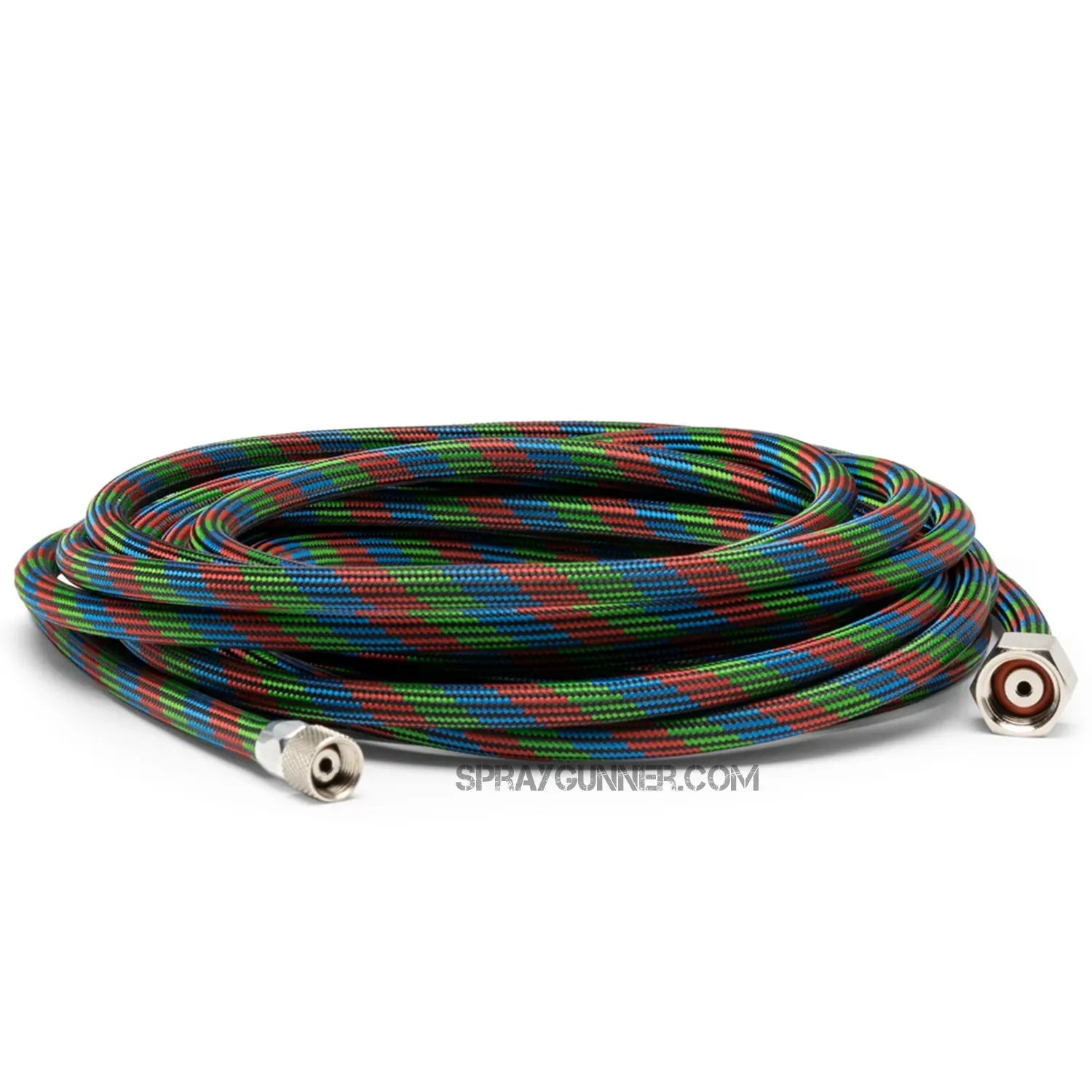 Iwata 20' Braided Nylon Covered Airbrush Hose with Iwata Airbrush Fitting & 1/4" Compressor Fitting Iwata