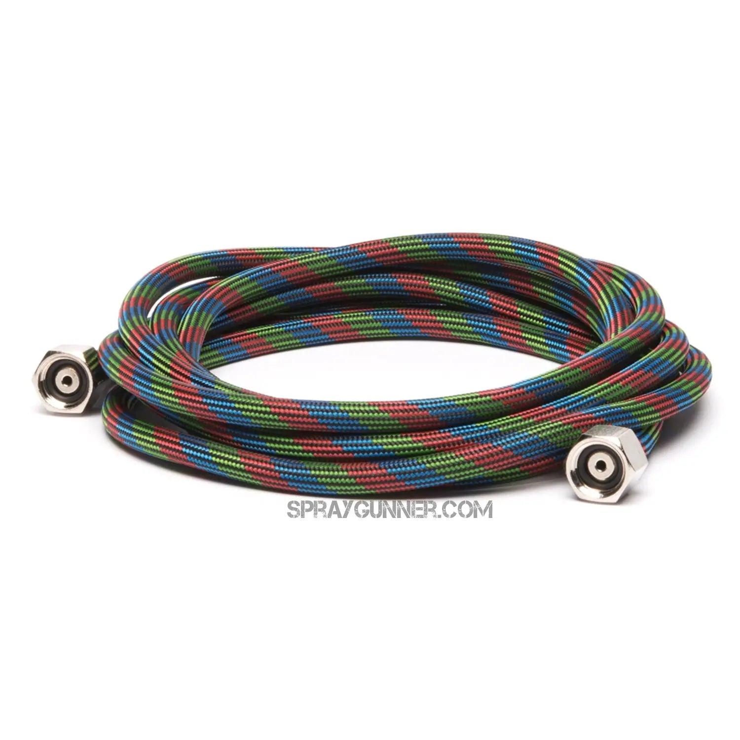 Iwata 10' Braided Nylon Air Hose with Two 1/4" Fittings Iwata