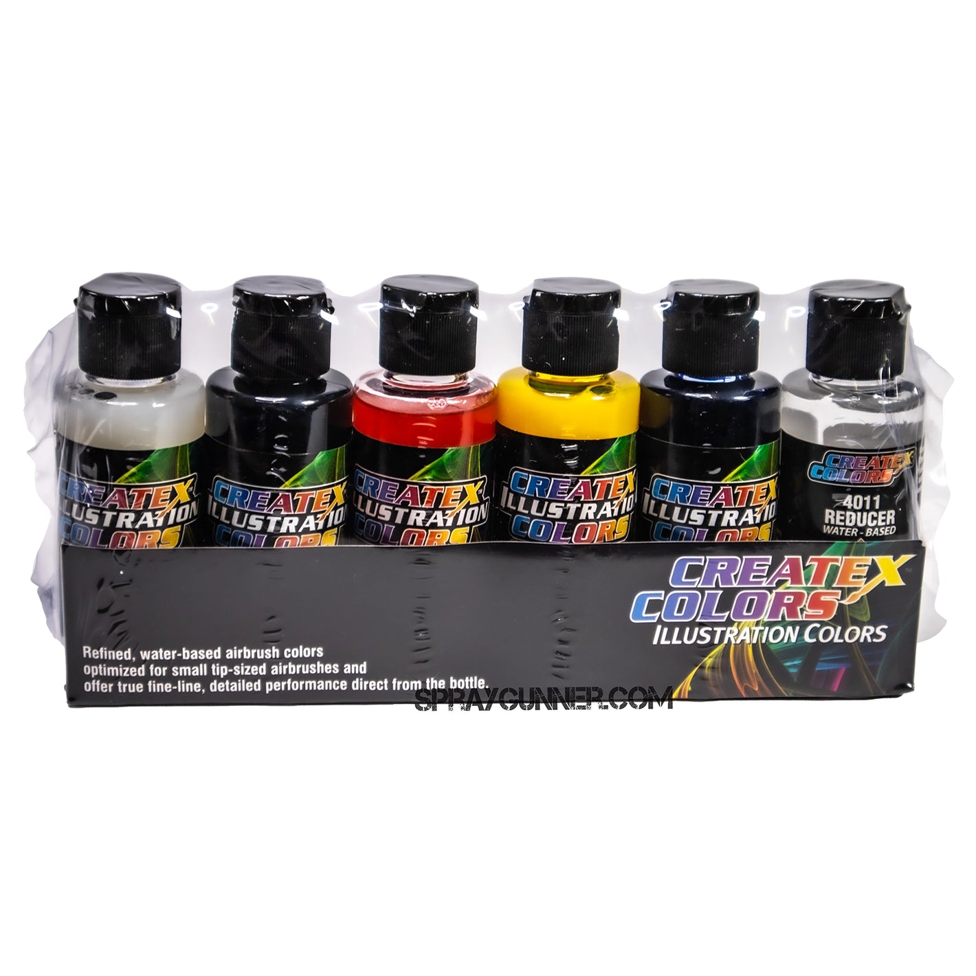 Createx Illustration Colors Primary Set 2oz. - SprayGunner