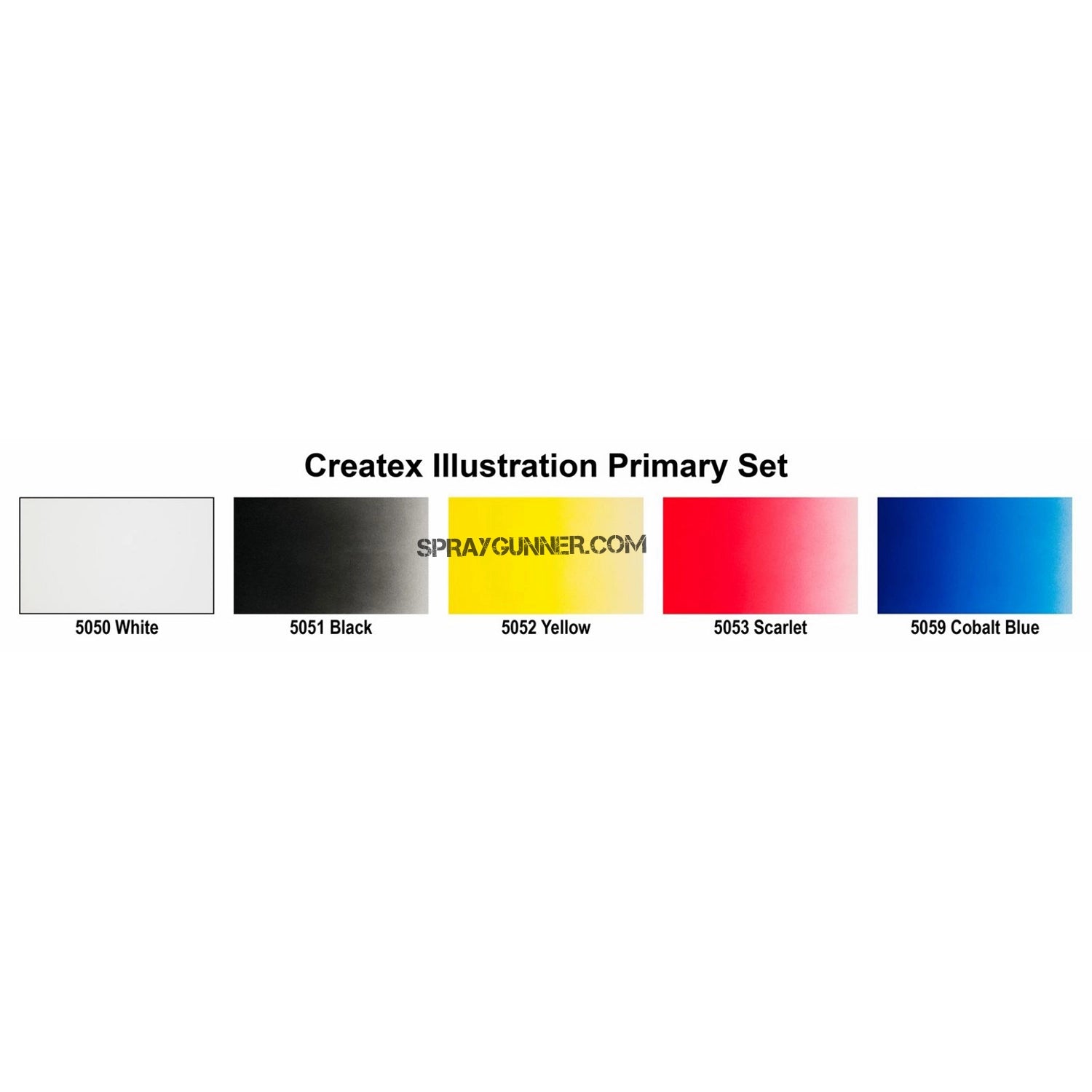 Createx Illustration Colors Primary Set 1oz. - SprayGunner