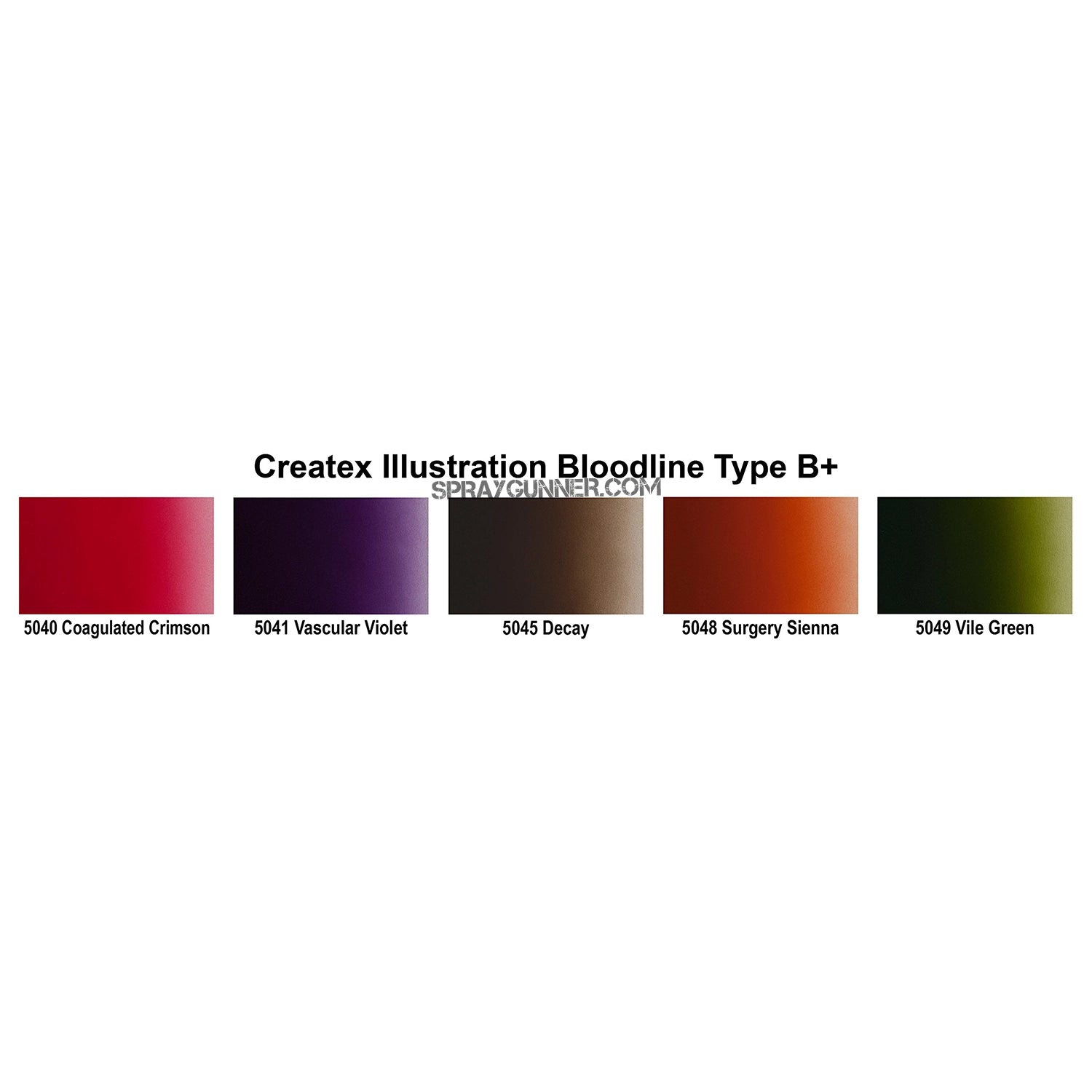 Createx Illustration Bloodline Type B+ 2oz Set - SprayGunner