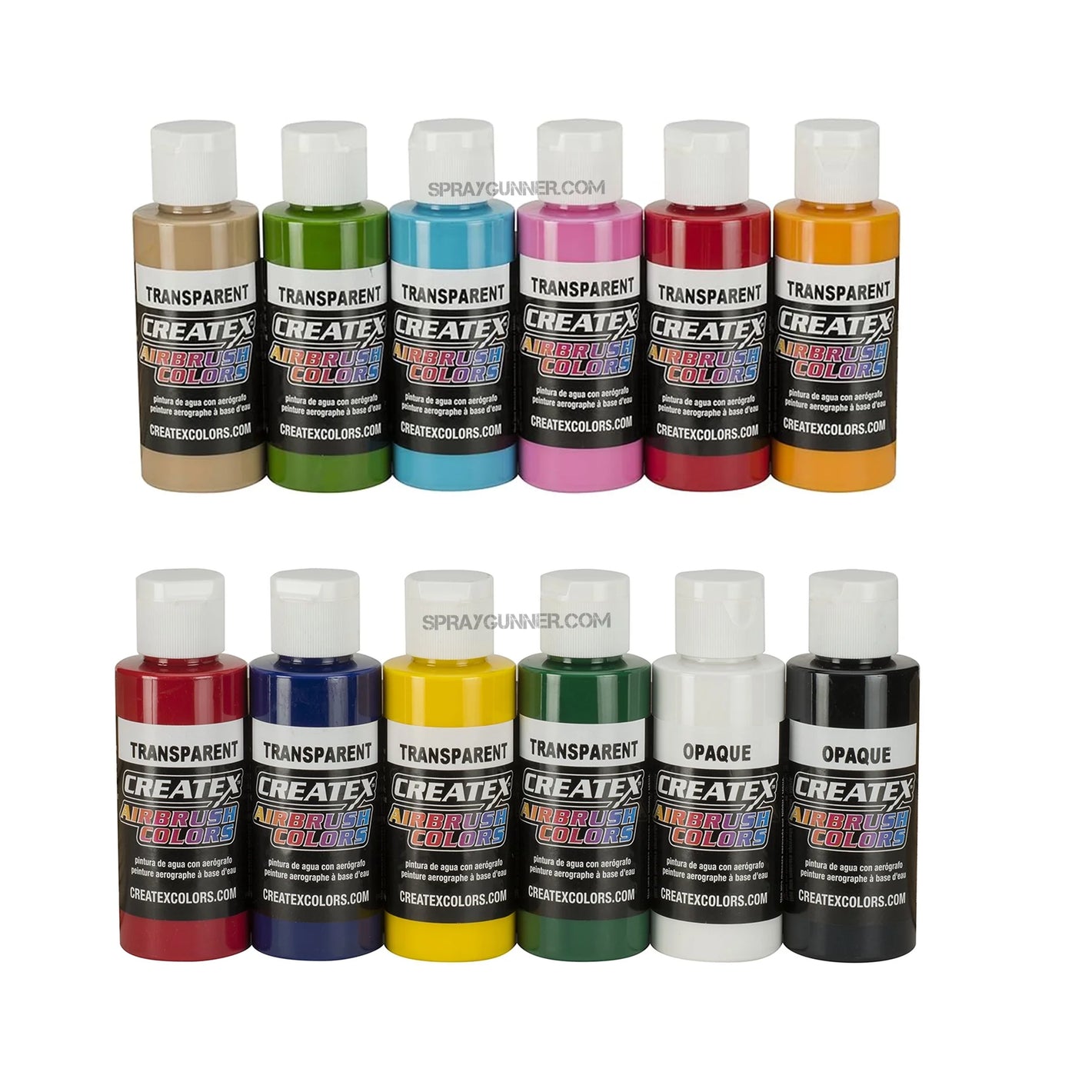 Createx Airbrush Colors Special Airbrush Paint Set Transparent Colors Bundle