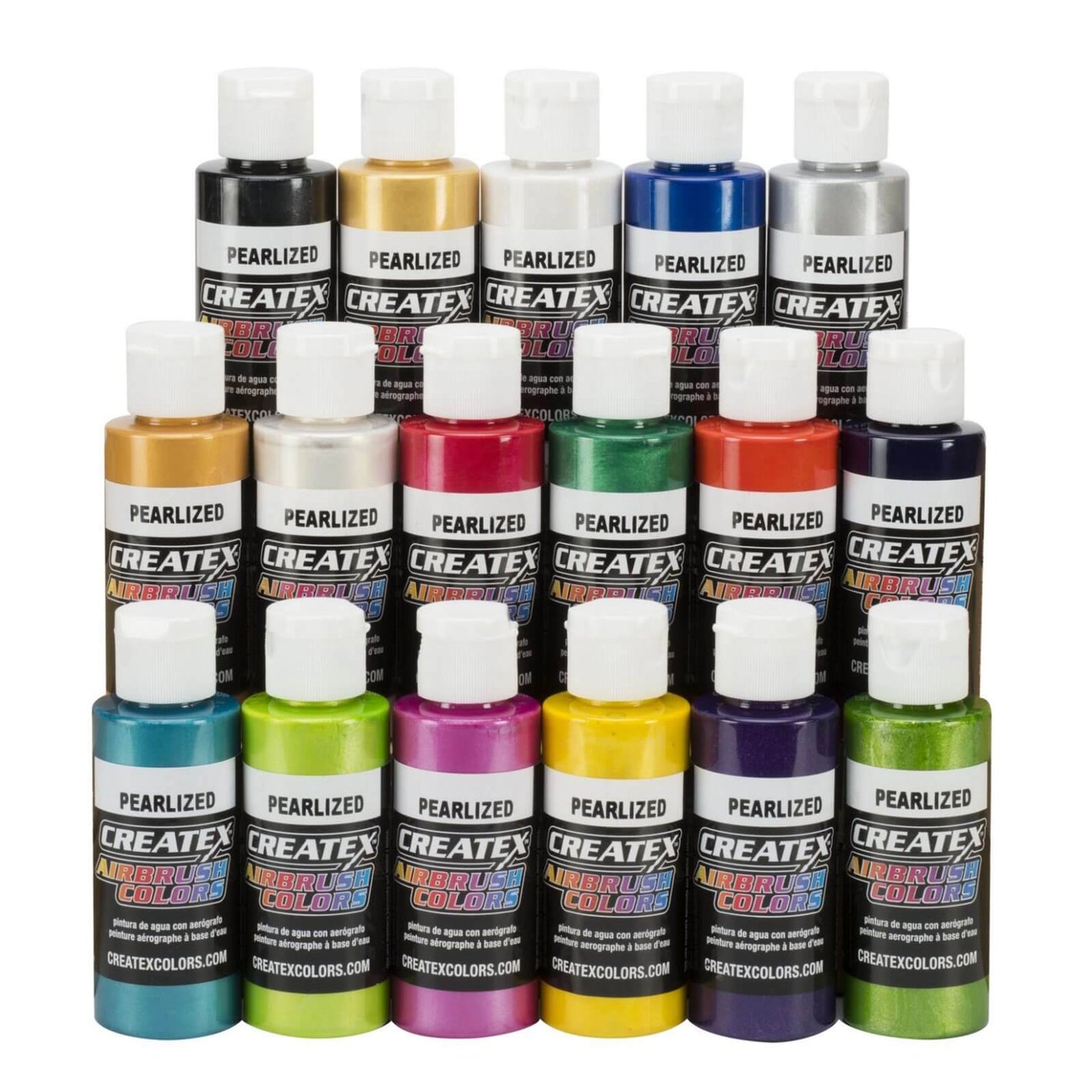 Createx Airbrush Colors Pearl 17 Color Set