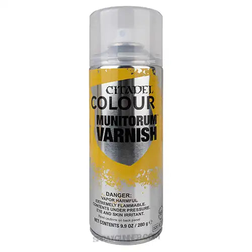 Games Workshop Citadel: MUNITORUM VARNISH SPRAY (USA) Games Workshop