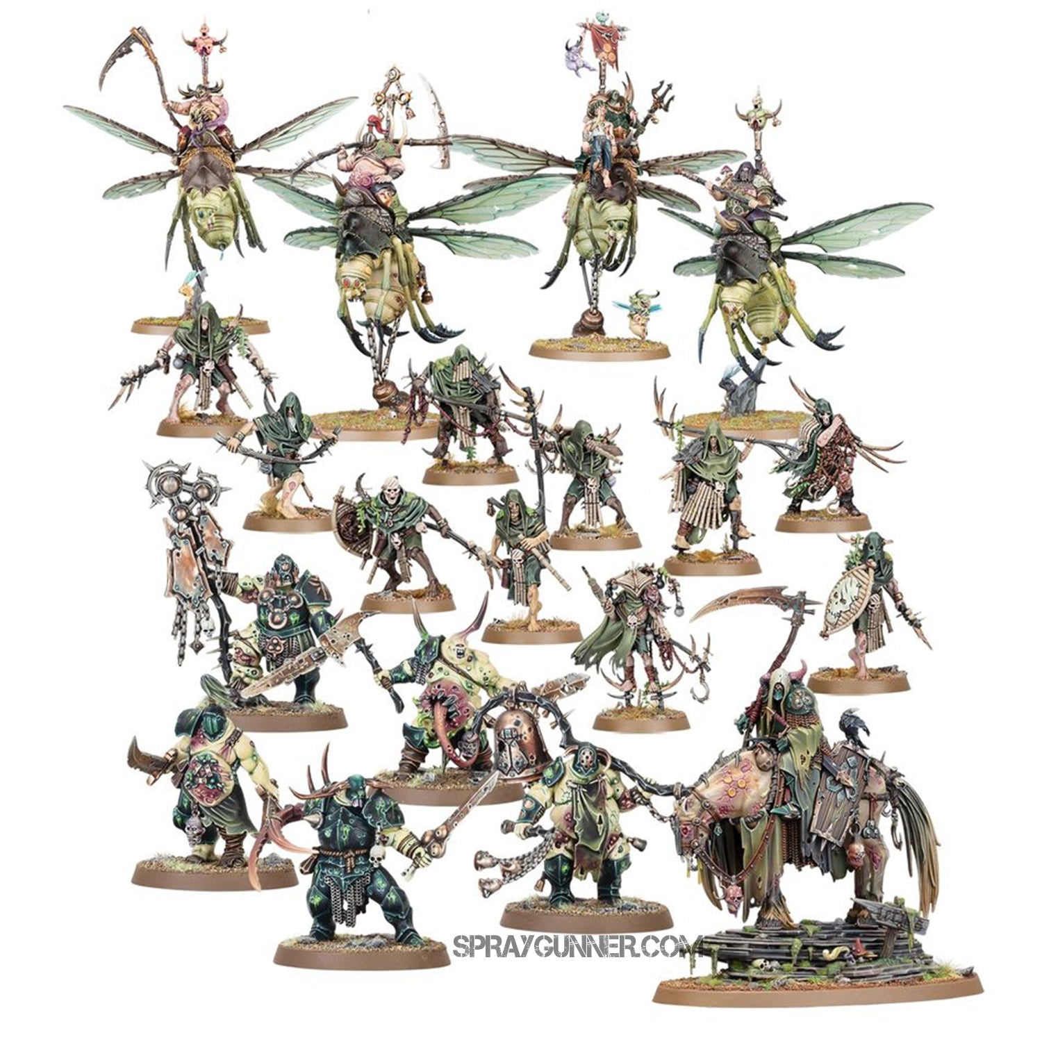 Warhammer Age of Sigmar Maggotkin of Nurgle Battleforce: Shudderblight Cyst - SprayGunner
