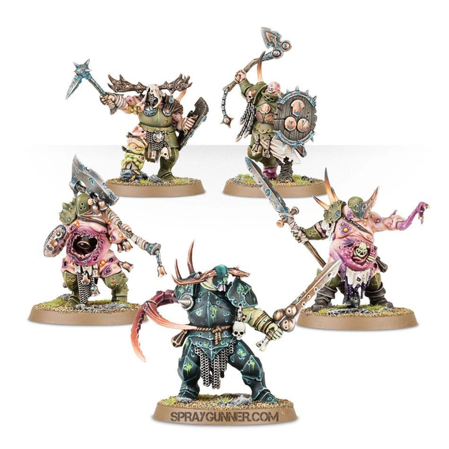 Warhammer Age of Sigmar Maggotkin of Nurgle Battleforce: Shudderblight Cyst - SprayGunner