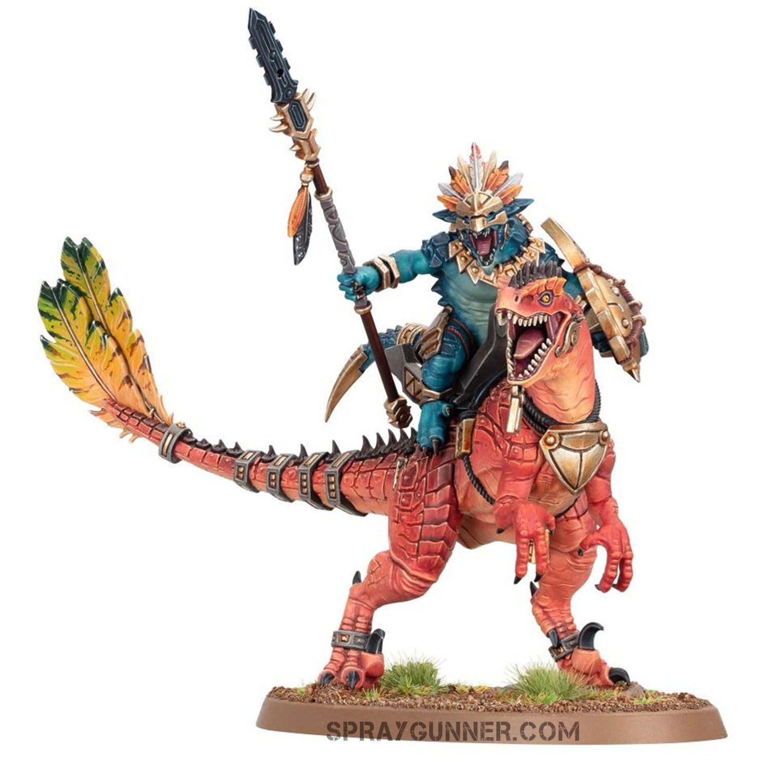 Warhammer Age of Sigmar Seraphon Aggradon Lancers - SprayGunner