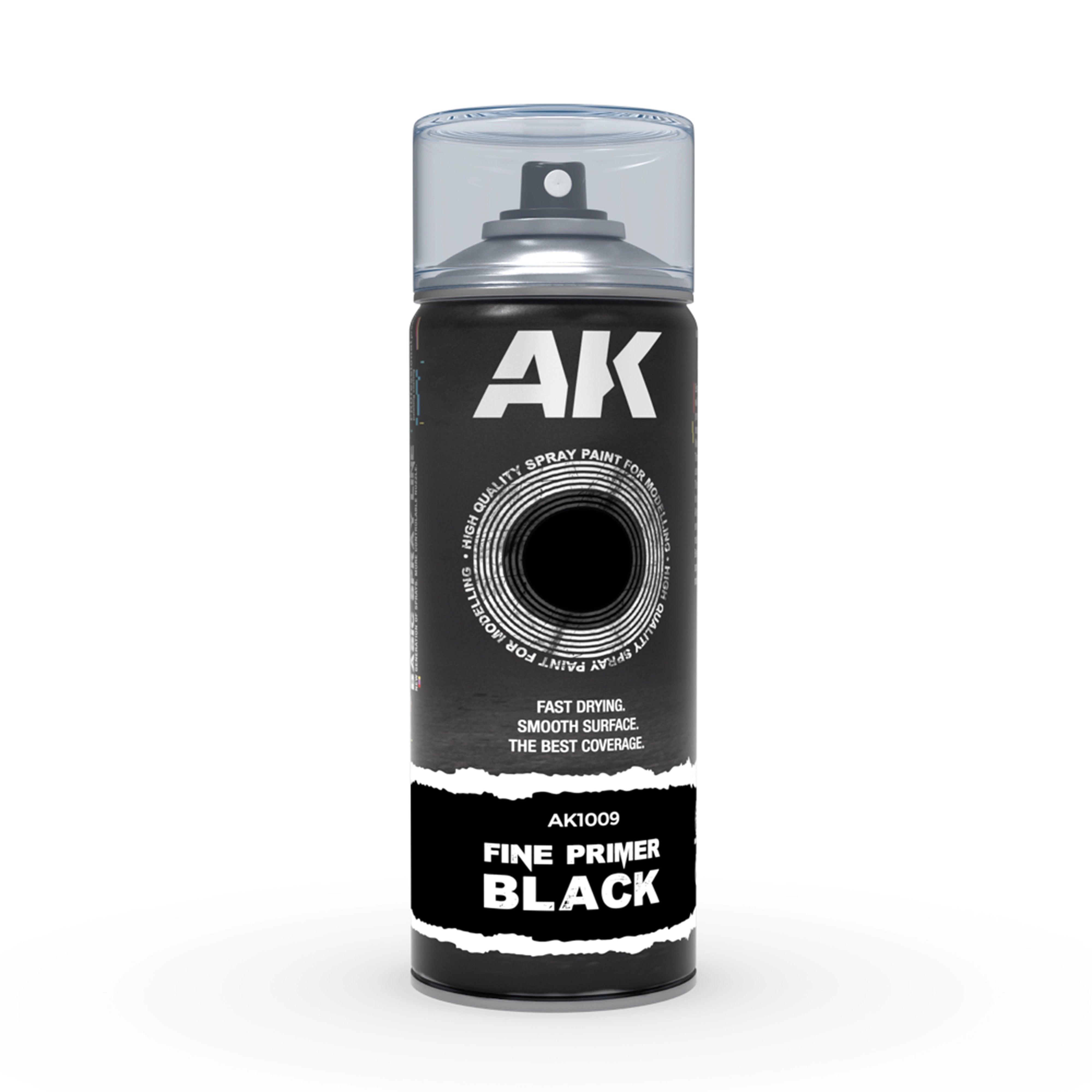 AK Interactive Fine Primer - Black Spray
