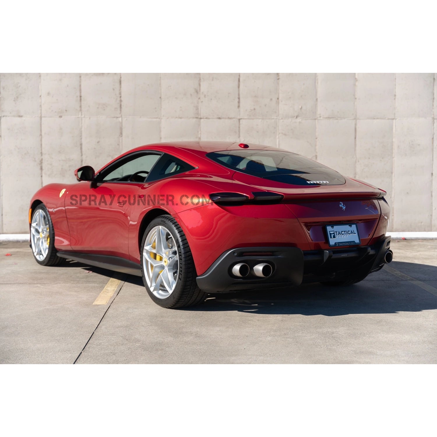 ALPHA MODEL 1/24 scale model automobile kit Ferrari Roma, which is a very accurate representation of the high-end sports vehicle. Ideal for model collectors and enthusiasts.