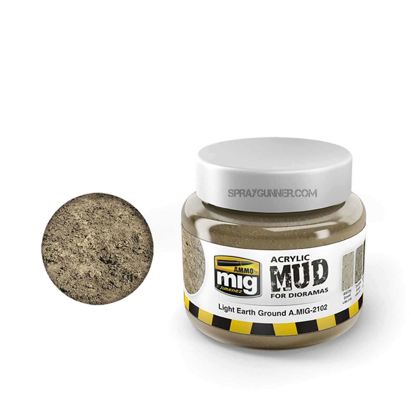 AMMO by MIG Acrylic Mud Light Earth Ground - SprayGunner