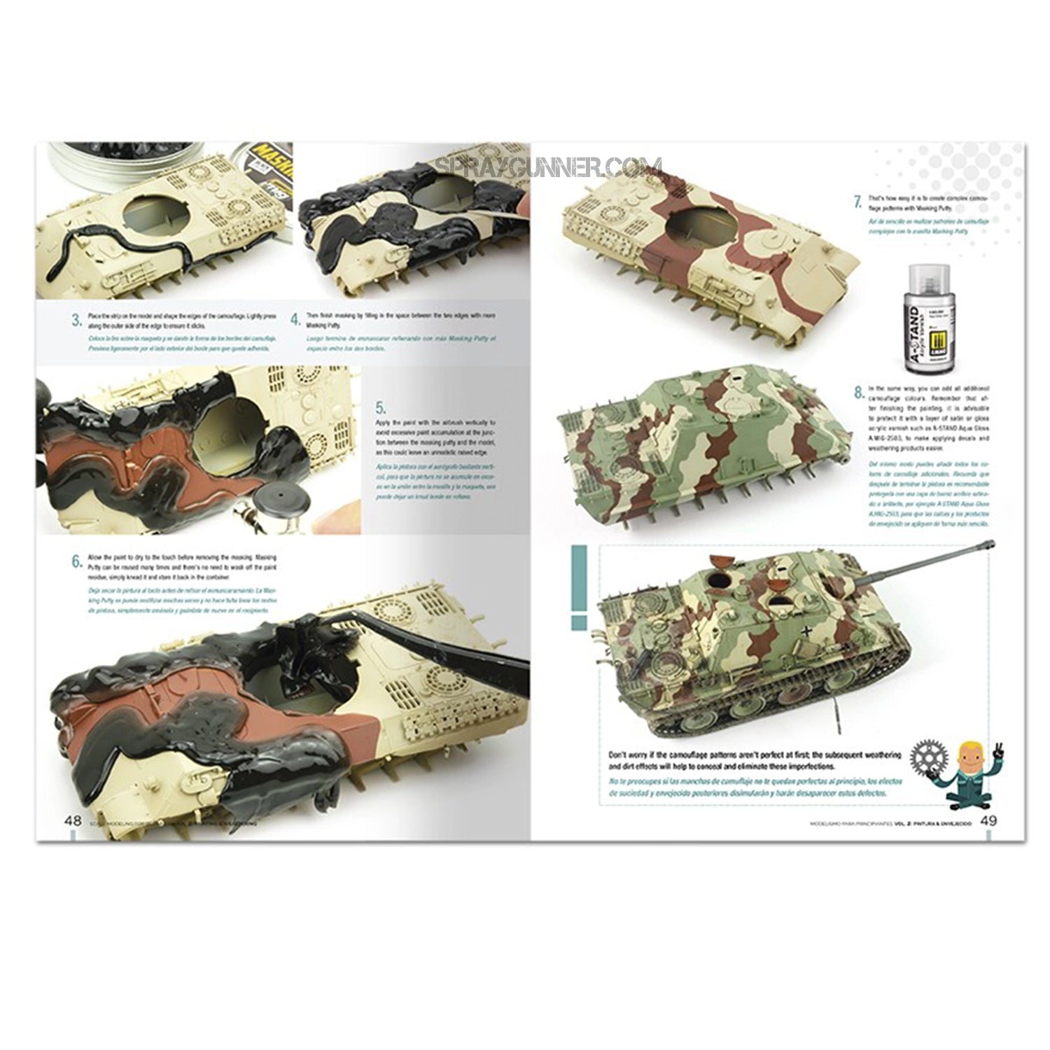 Ammo by MIG Publications Scale Modeling for Beginners Vol. 2: Paint & Weathering (Bilingual) - SprayGunner