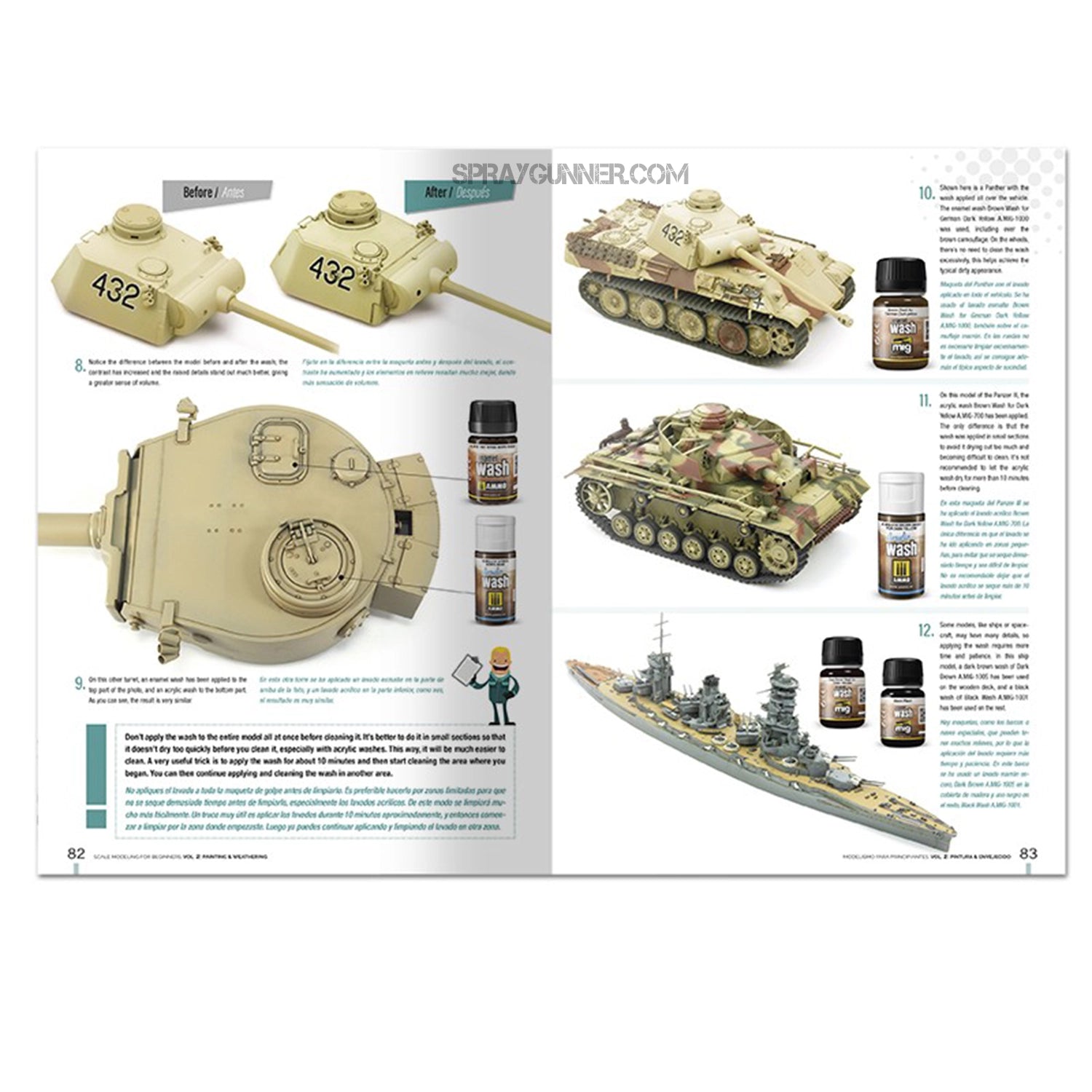 Ammo by MIG Publications Scale Modeling for Beginners Vol. 2: Paint & Weathering (Bilingual) - SprayGunner