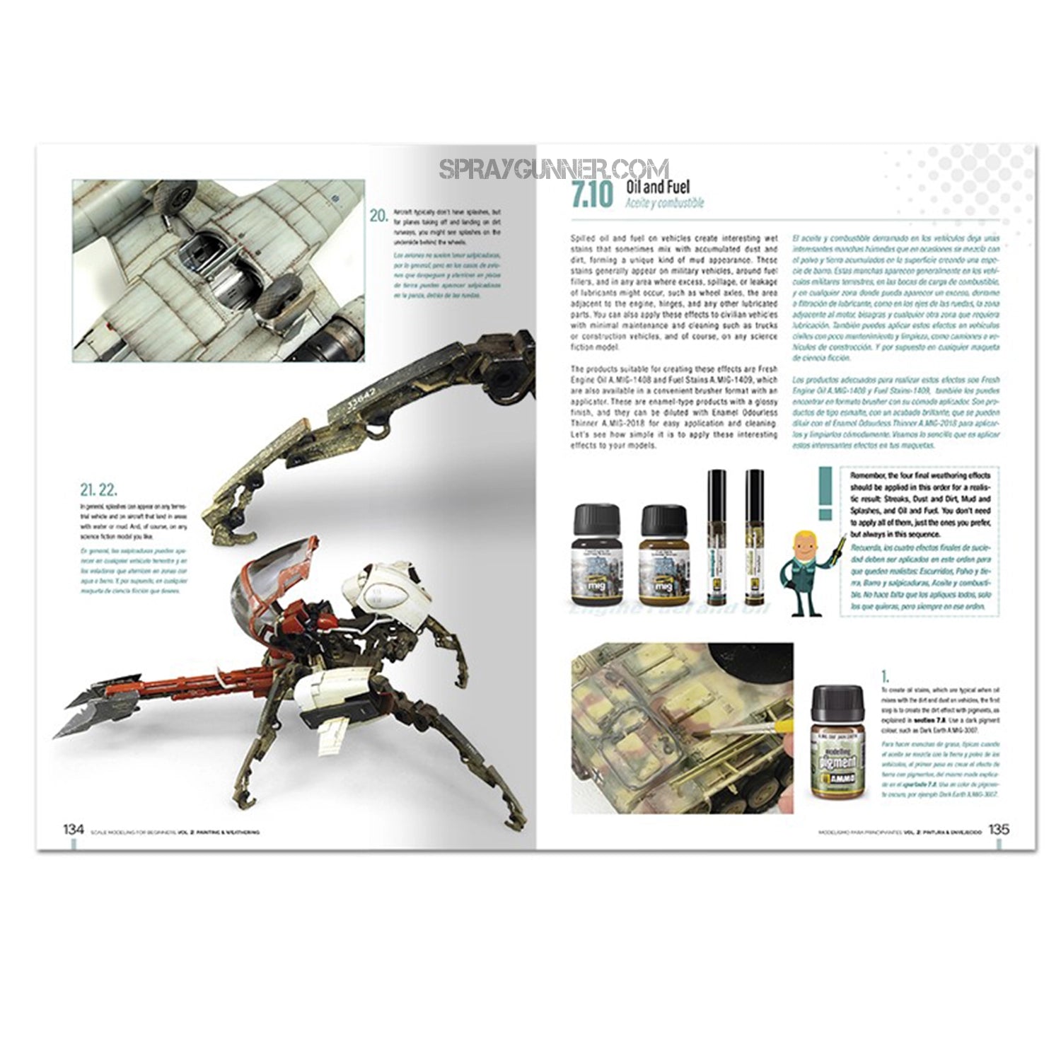 Ammo by MIG Publications Scale Modeling for Beginners Vol. 2: Paint & Weathering (Bilingual) - SprayGunner
