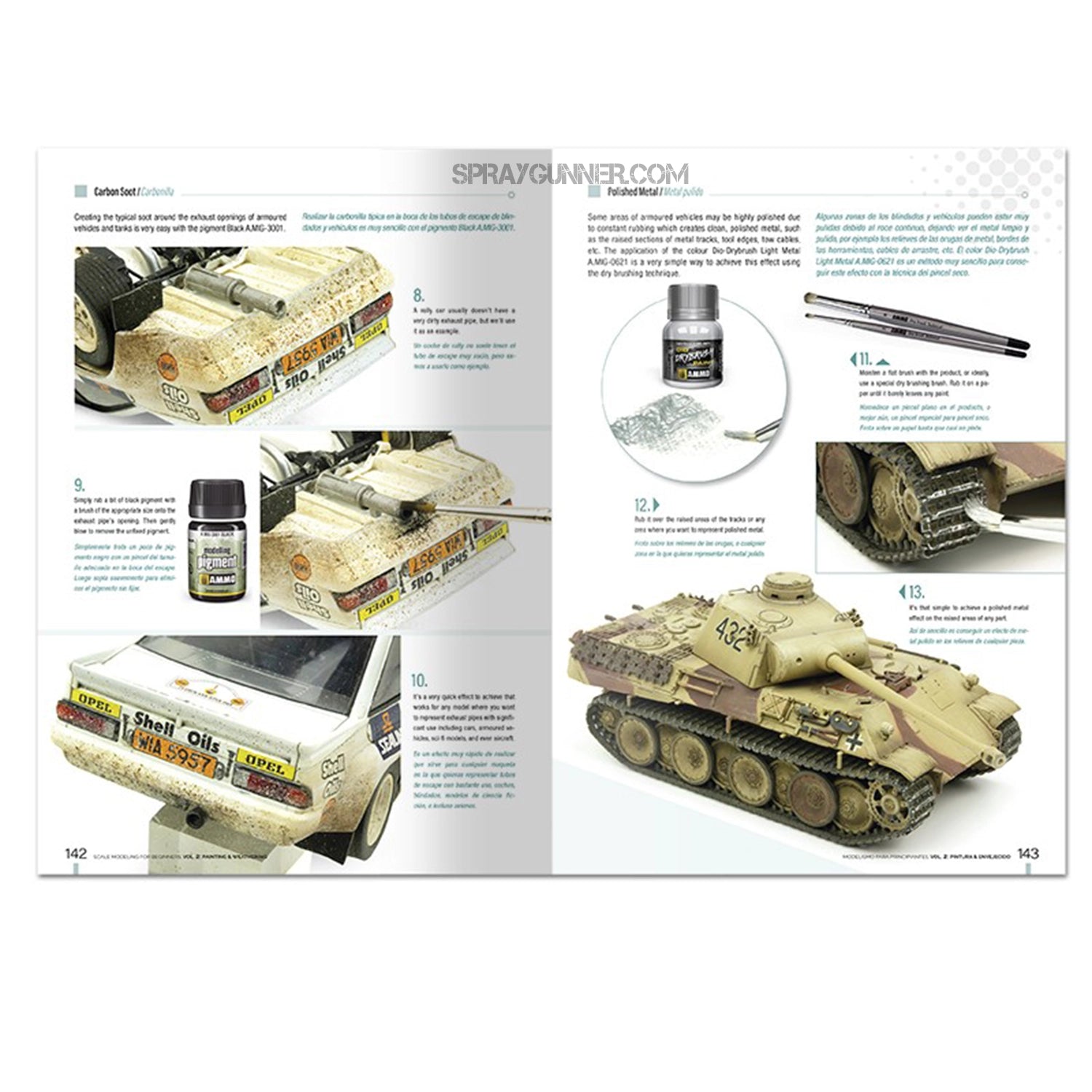 Ammo by MIG Publications Scale Modeling for Beginners Vol. 2: Paint & Weathering (Bilingual) - SprayGunner