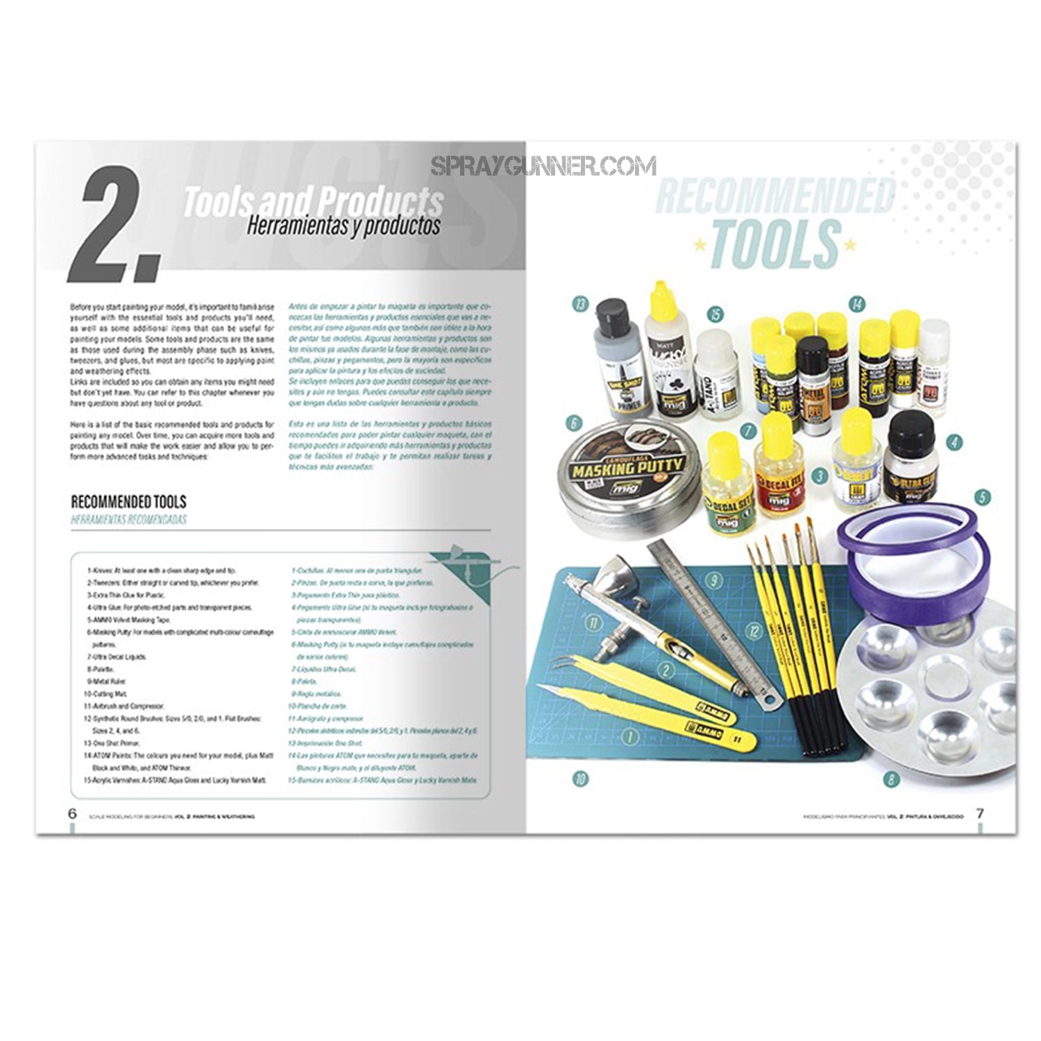 Ammo by MIG Publications Scale Modeling for Beginners Vol. 2: Paint & Weathering (Bilingual) - SprayGunner