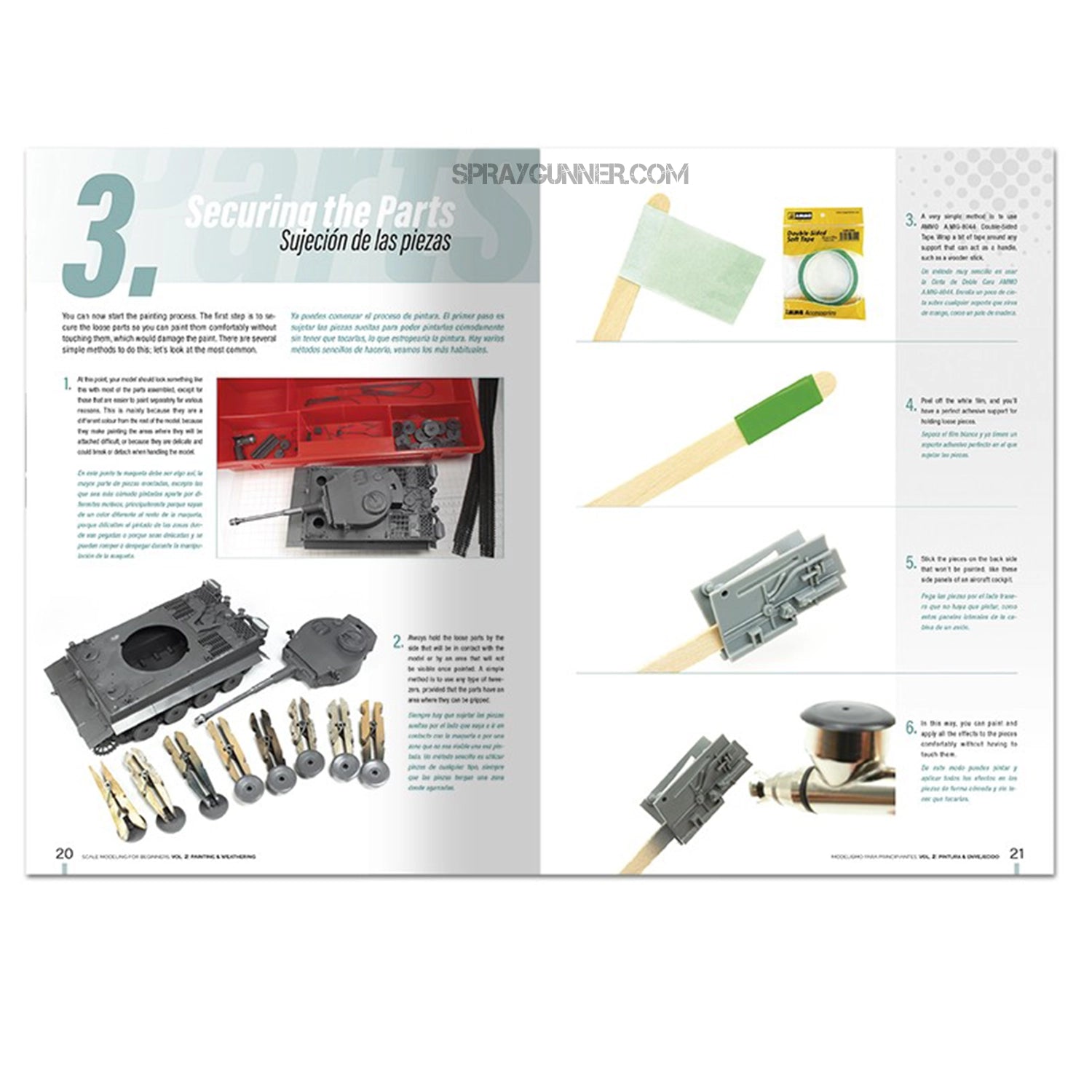 Ammo by MIG Publications Scale Modeling for Beginners Vol. 2: Paint & Weathering (Bilingual) - SprayGunner