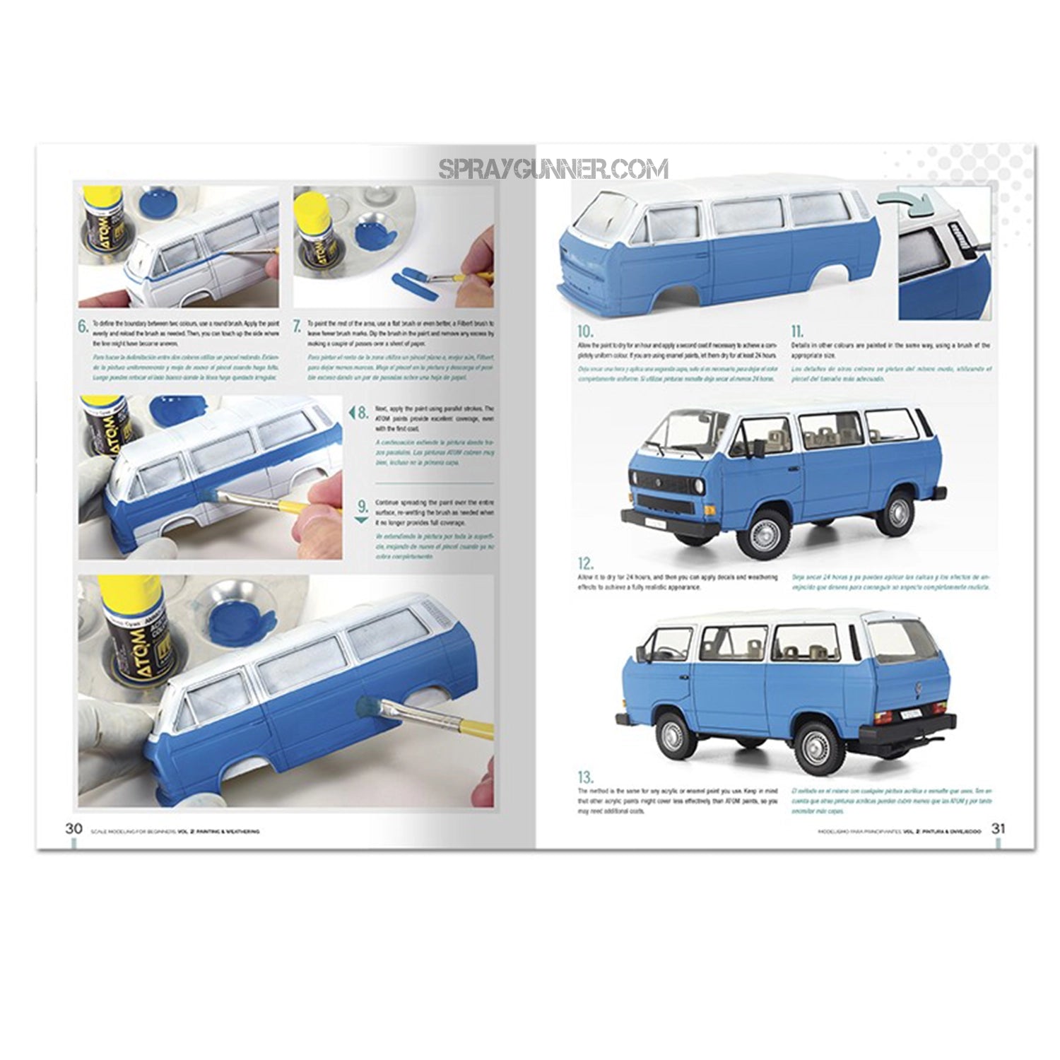 Ammo by MIG Publications Scale Modeling for Beginners Vol. 2: Paint & Weathering (Bilingual) - SprayGunner