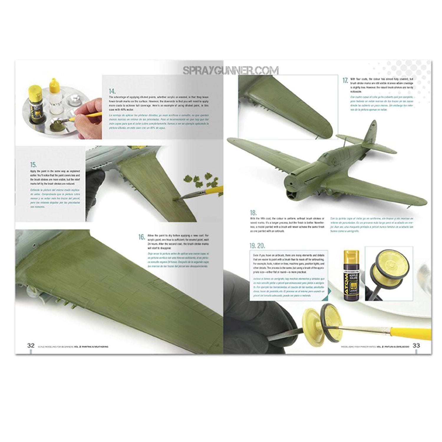 Ammo by MIG Publications Scale Modeling for Beginners Vol. 2: Paint & Weathering (Bilingual) - SprayGunner