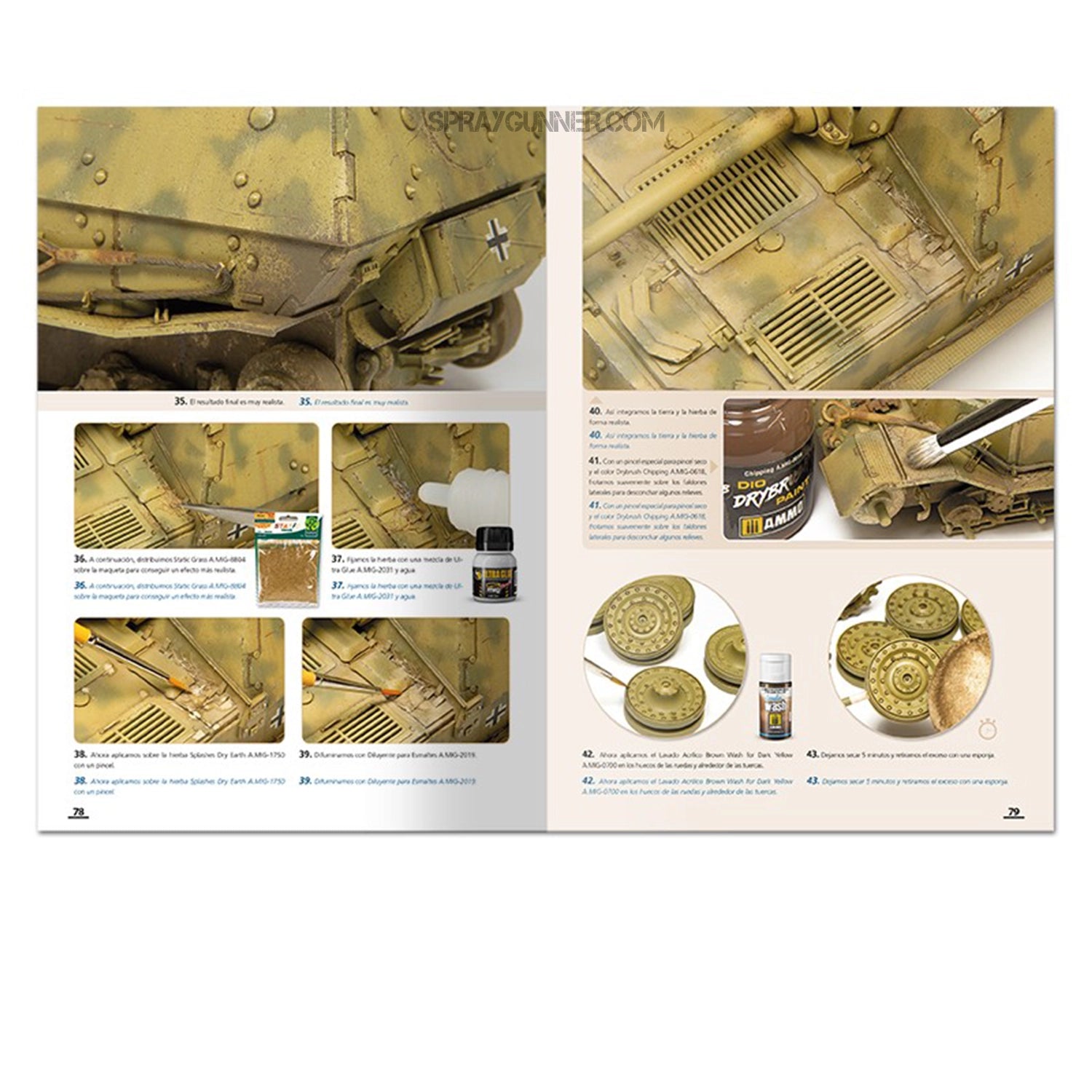 Ammo by MIG Publications How to Paint Mid WWII German Tanks (FEB 1943 - SEP 1944) (Bilingual) - SprayGunner